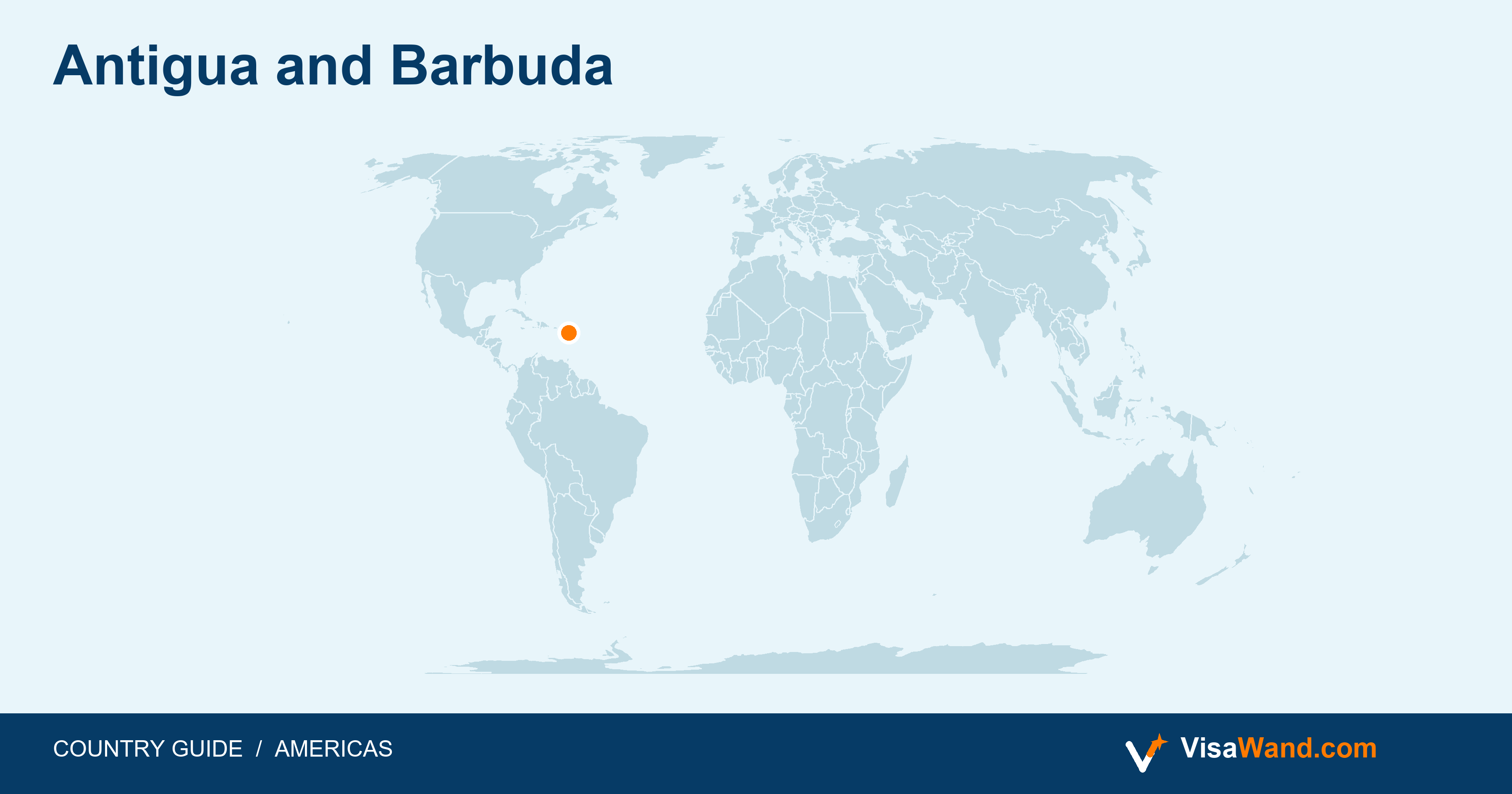 Location map of Antigua and Barbuda