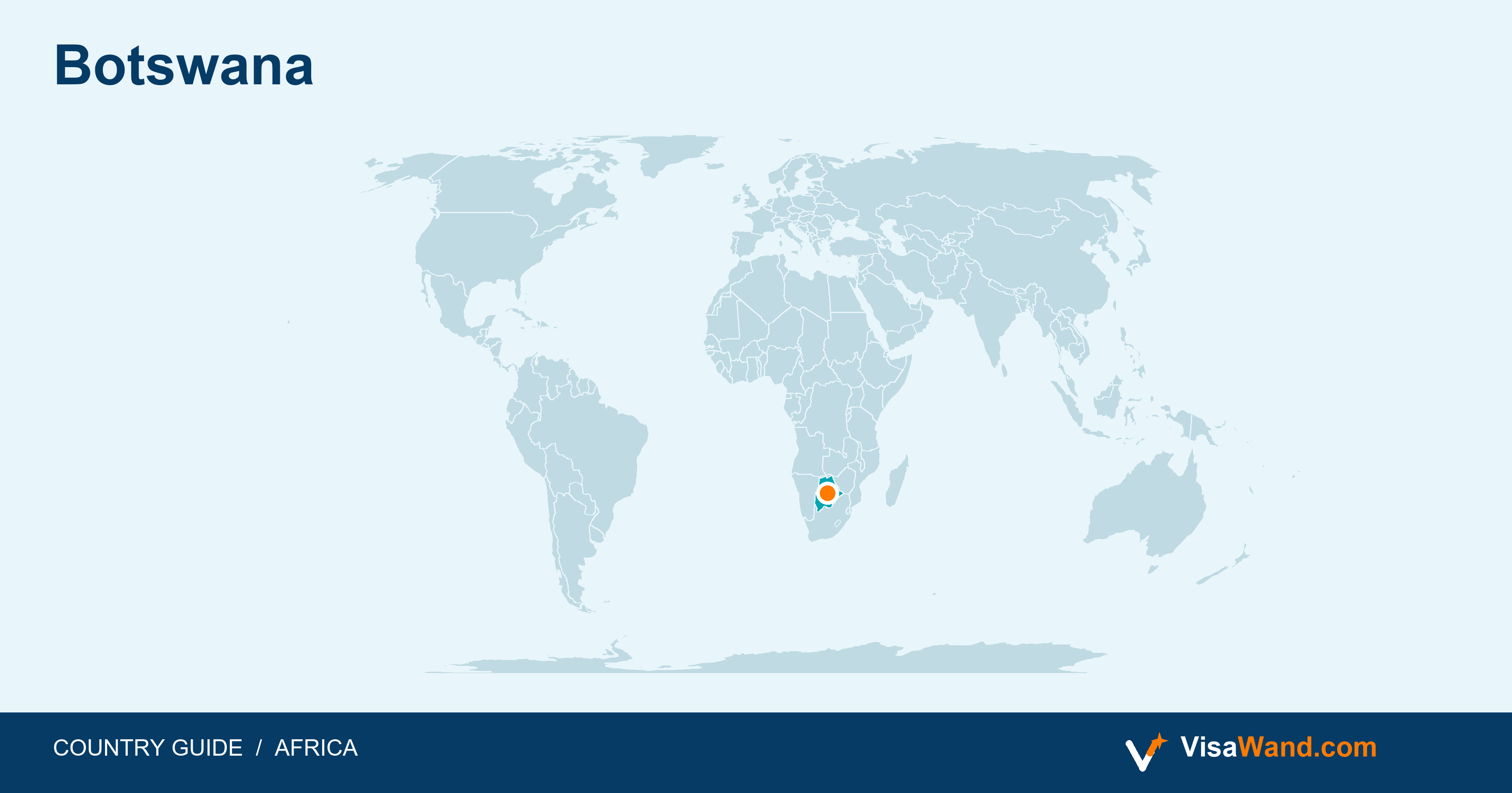 Location map of Botswana
