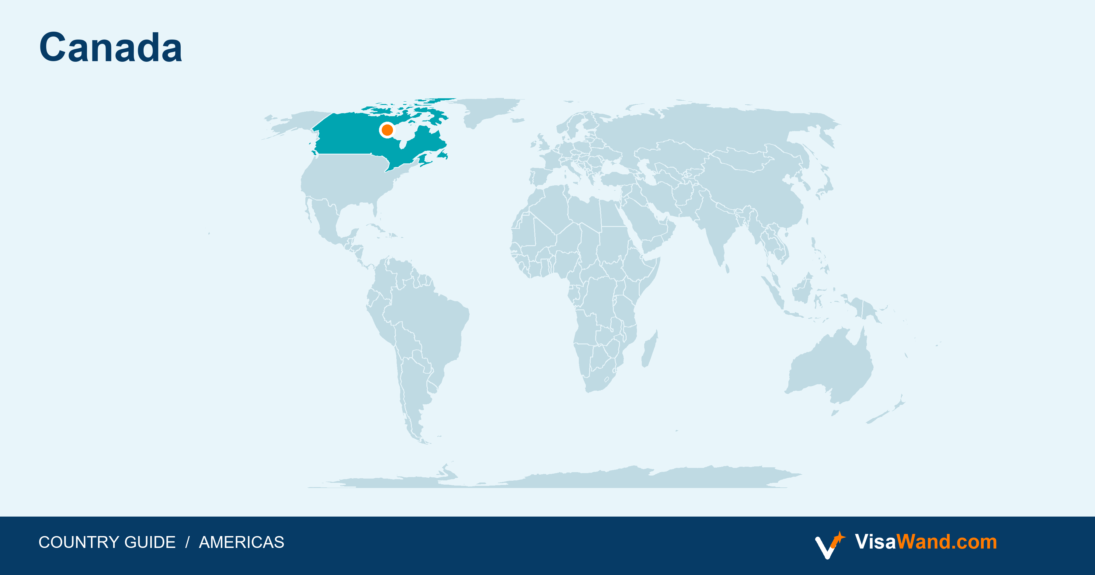 Location map of Canada