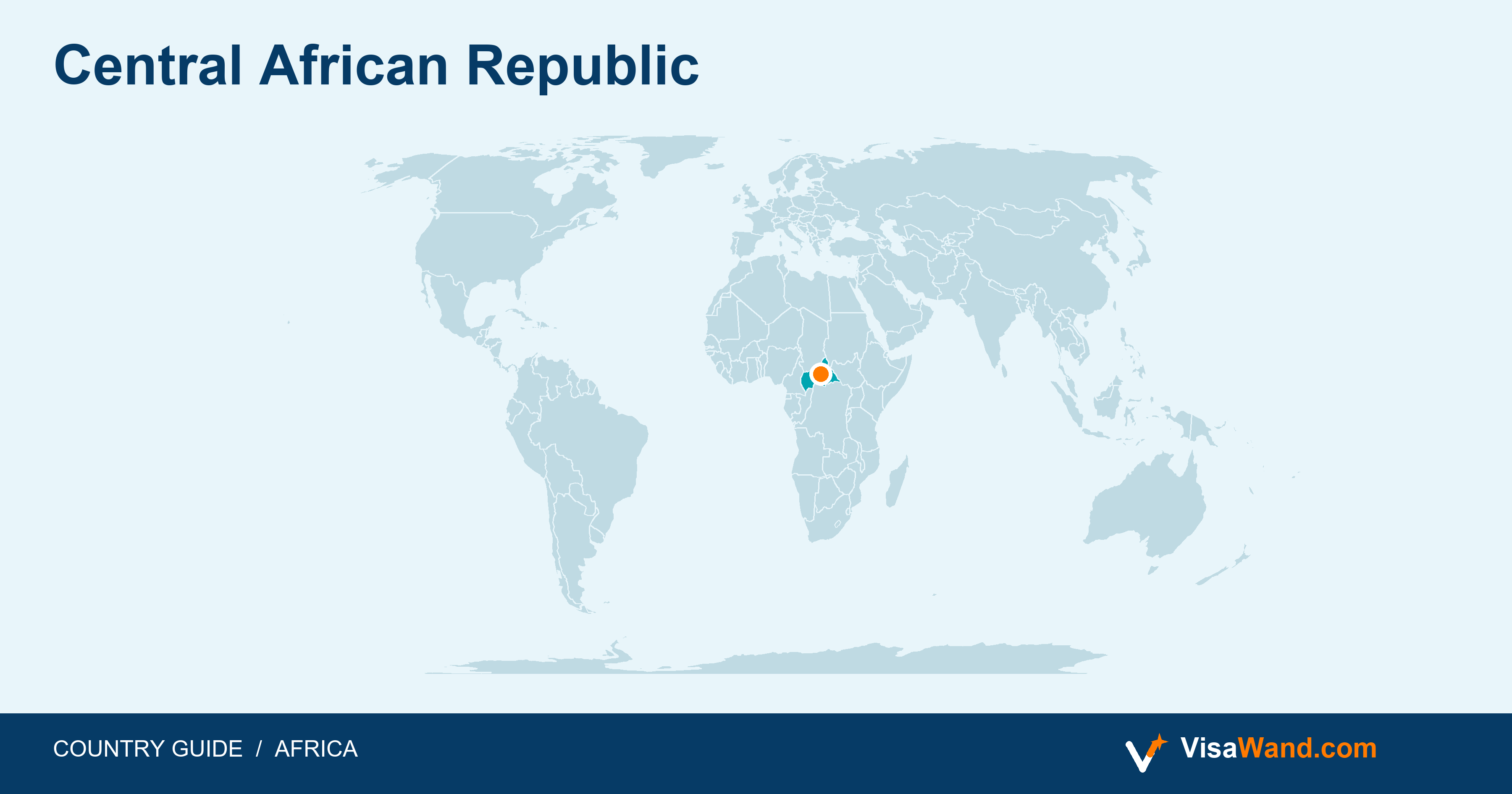 Location map of Central African Republic