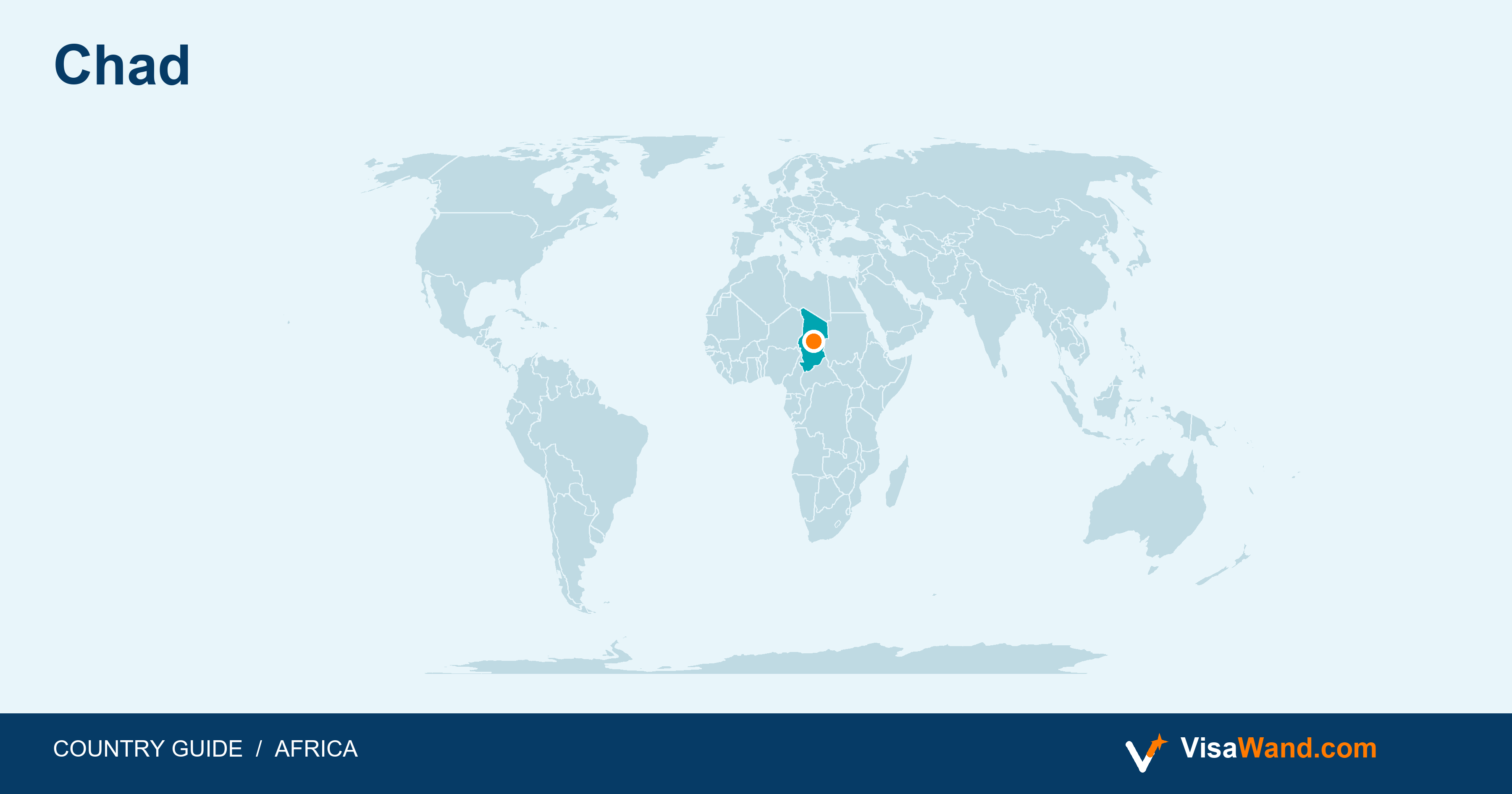 Location map of Chad
