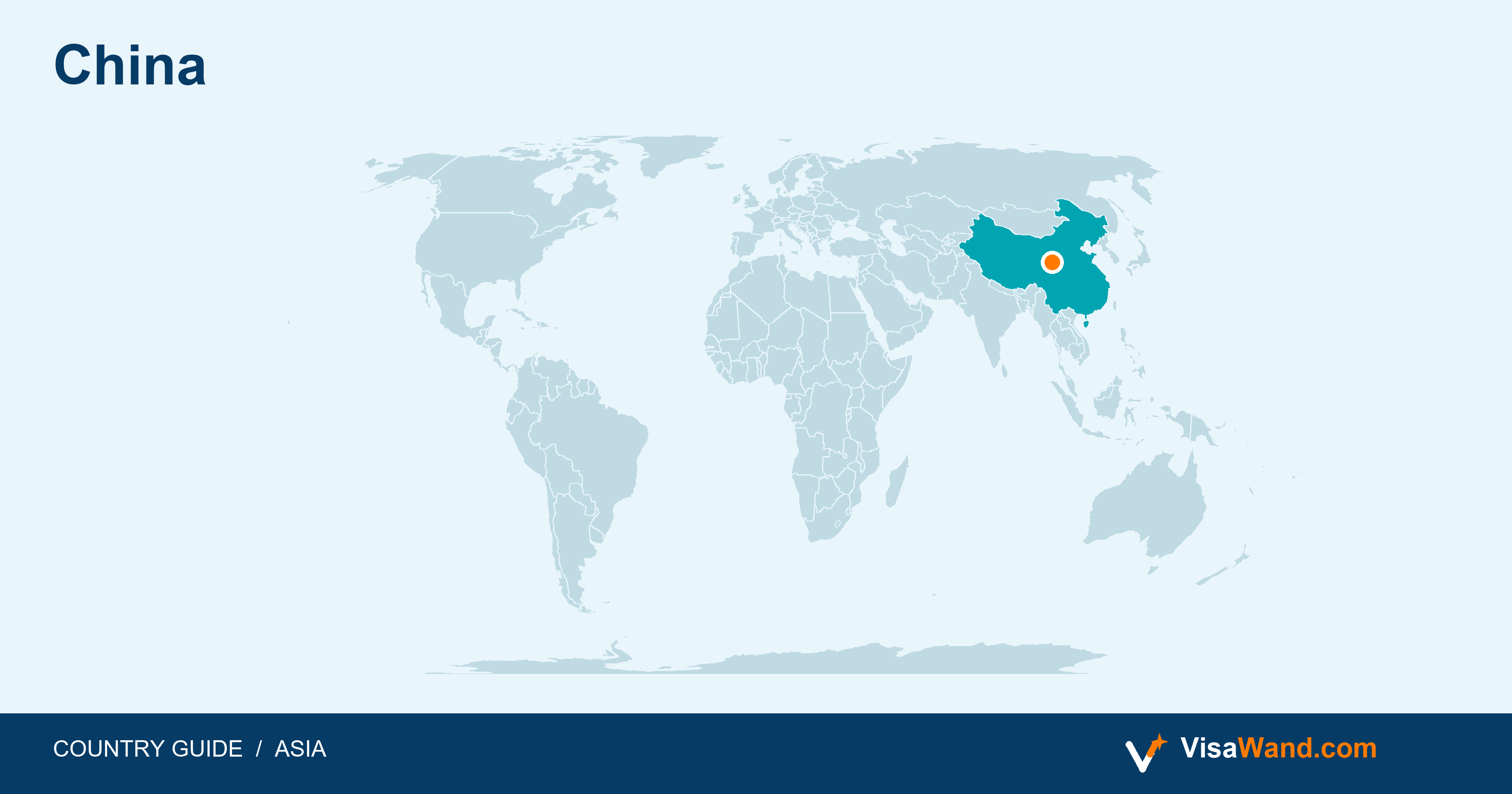 Location map of China