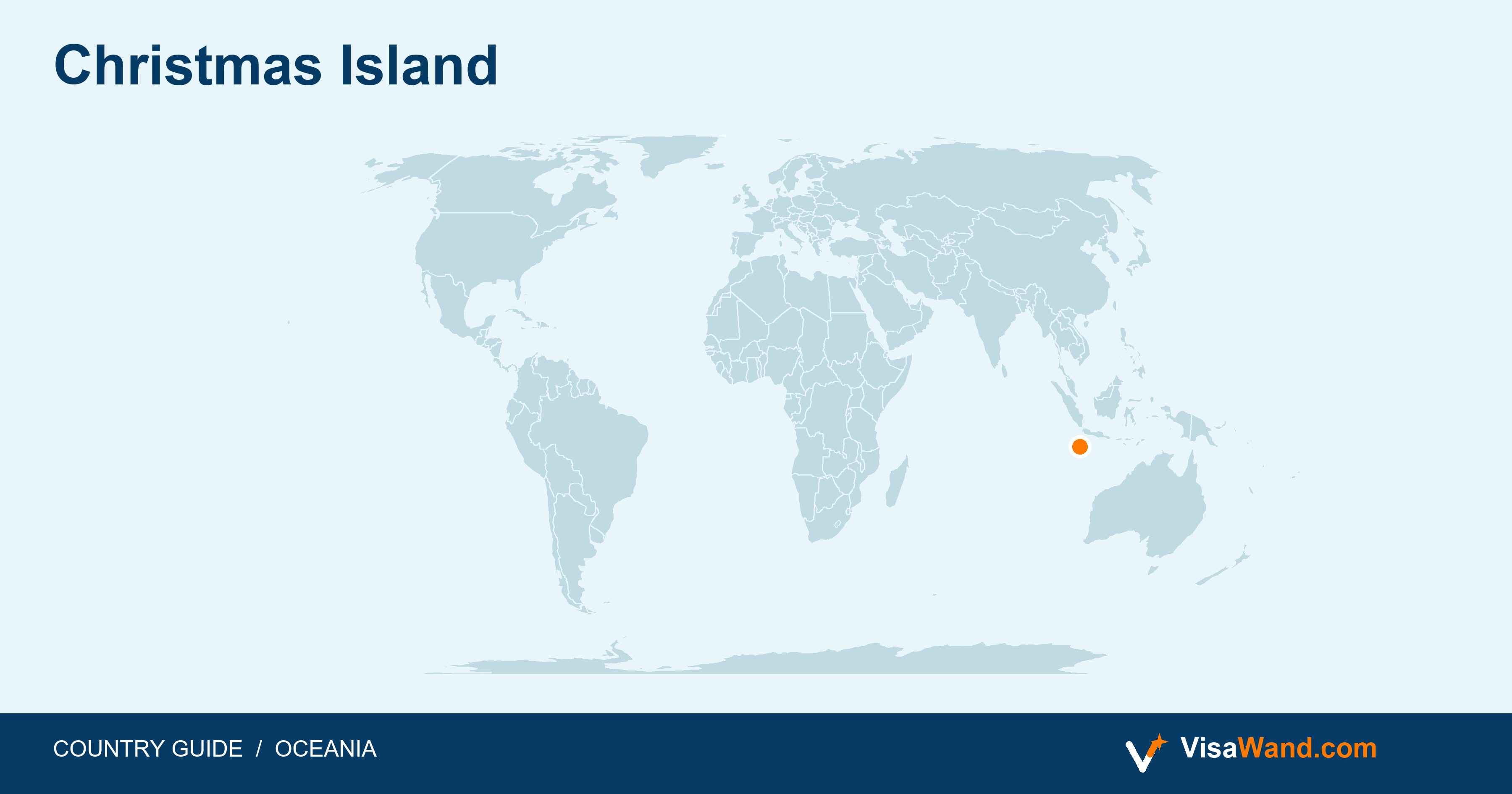 Location map of Christmas Island