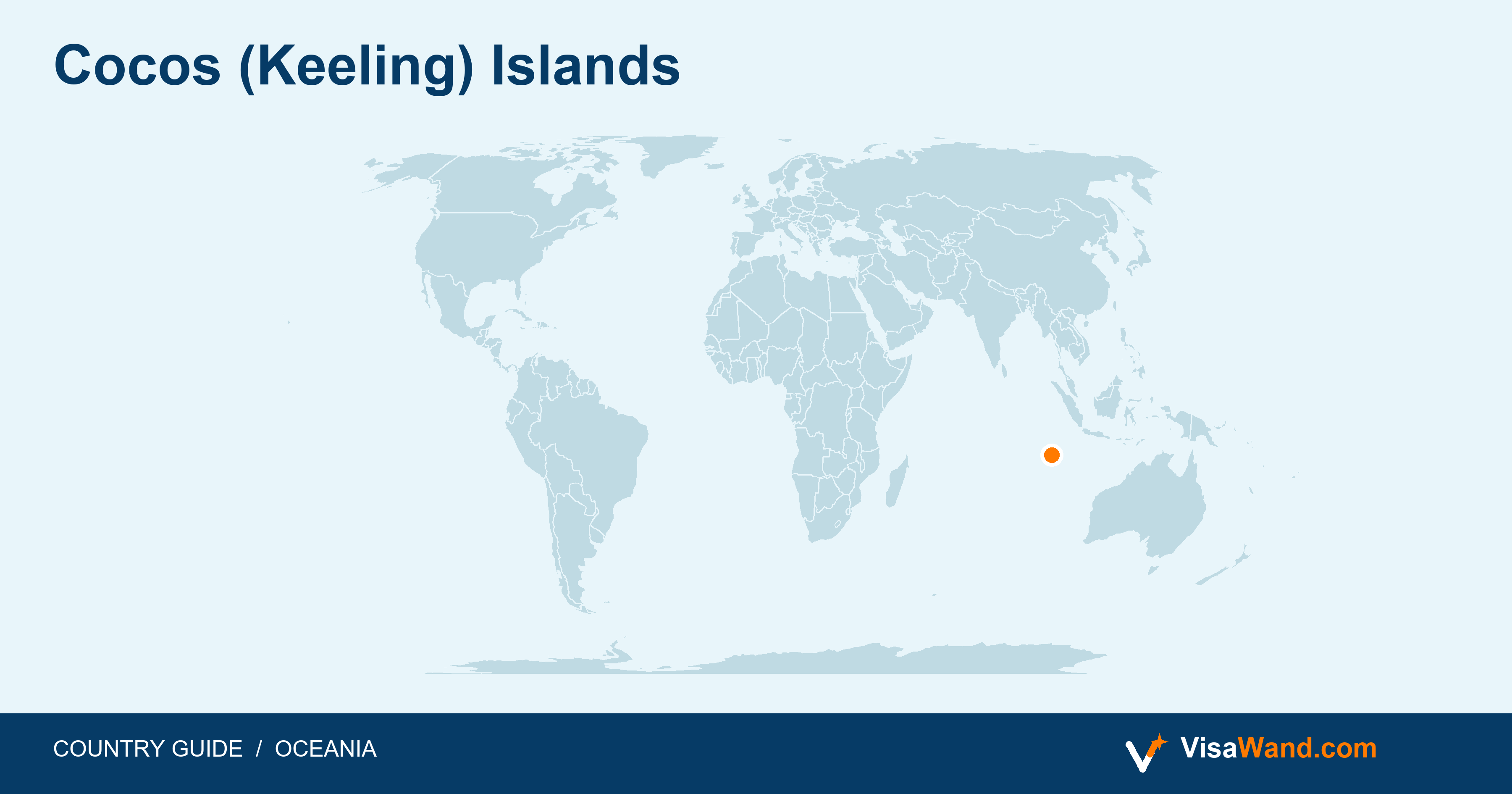 Location map of Cocos (Keeling) Islands