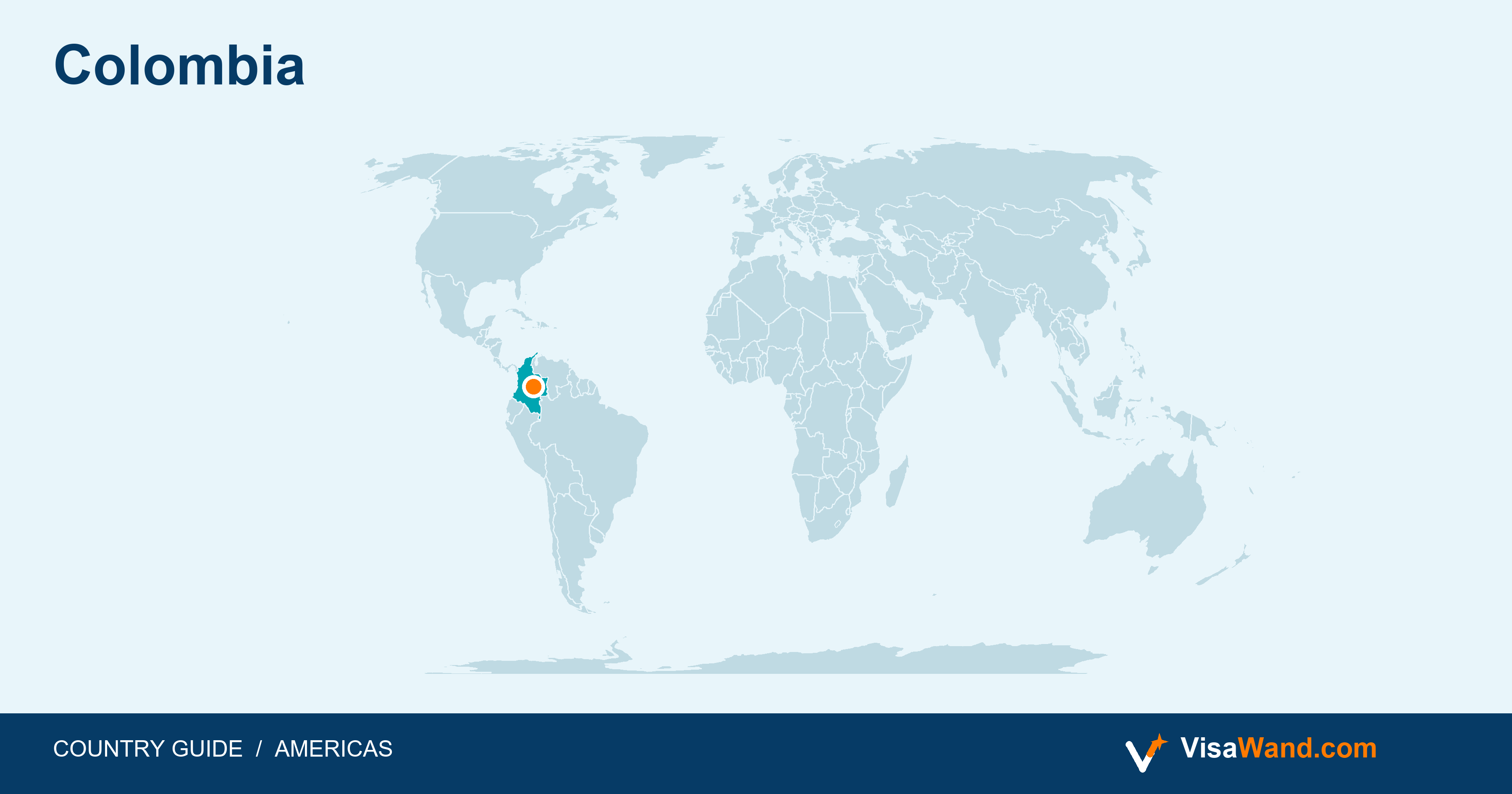 Location map of Colombia