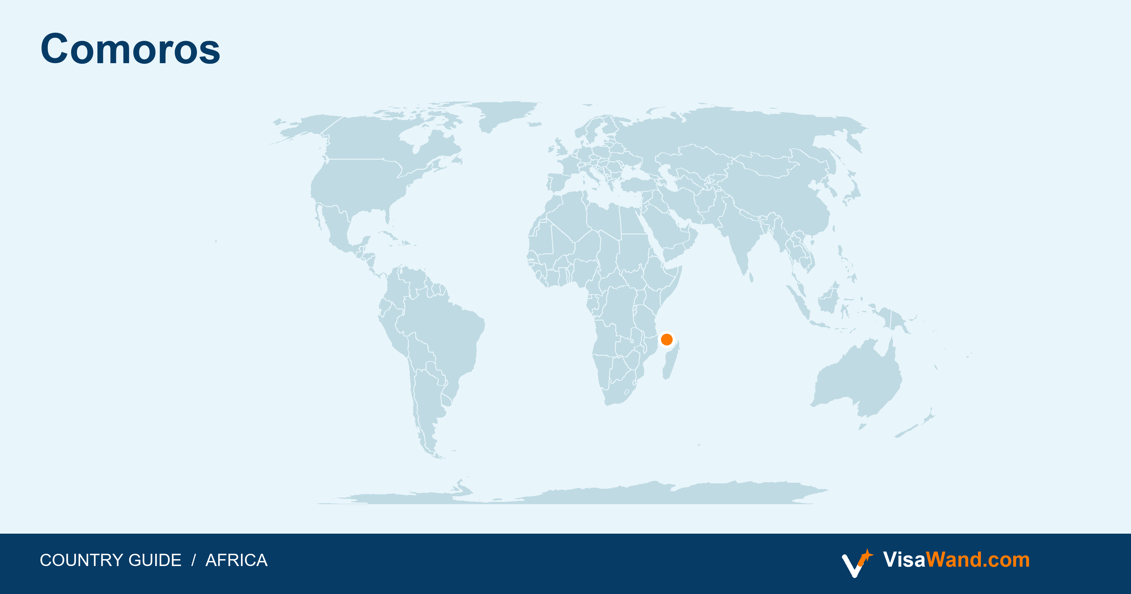 Location map of Comoros