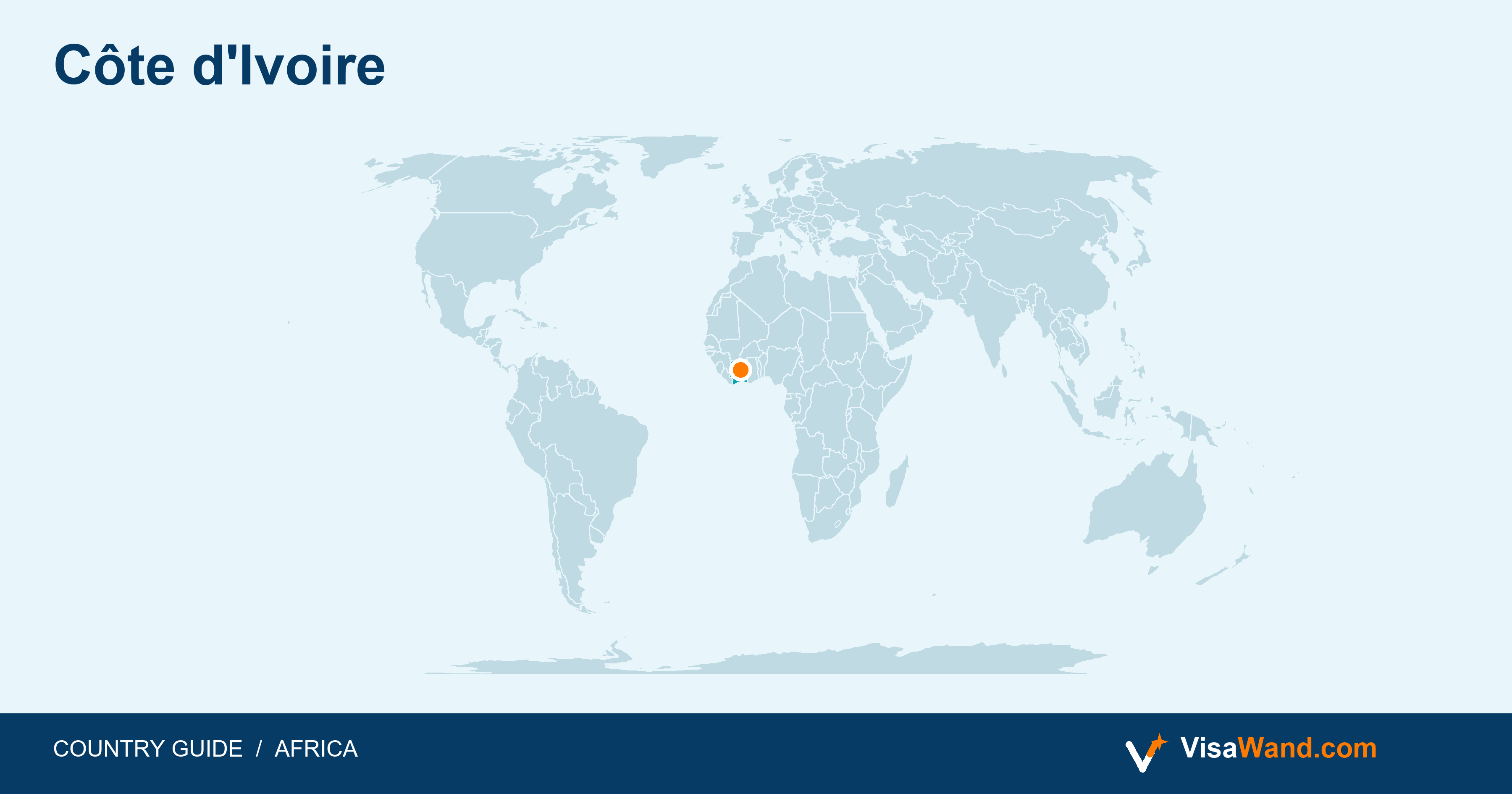 Location map of Côte d’Ivoire