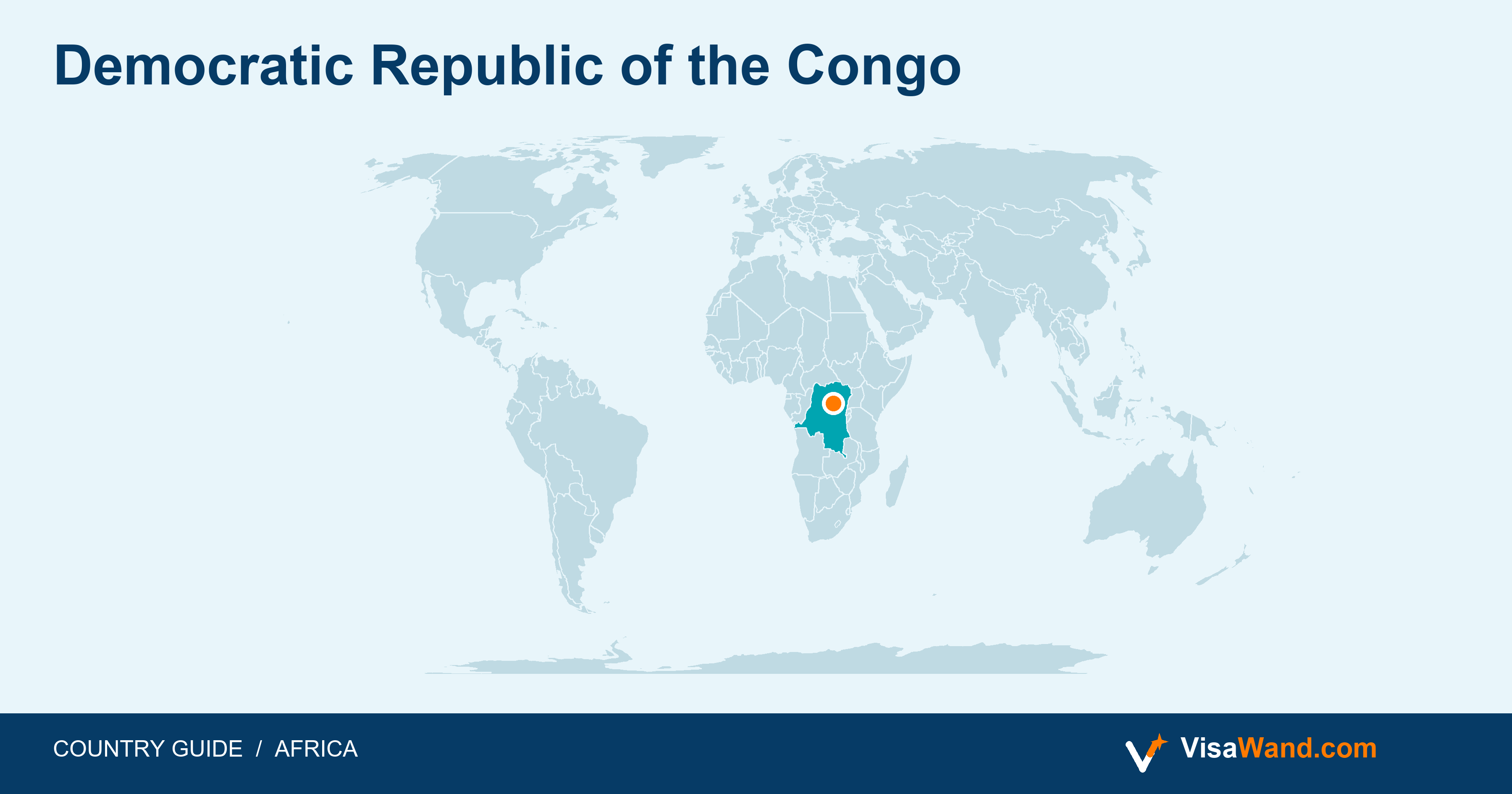 Location map of Democratic Republic of the Congo