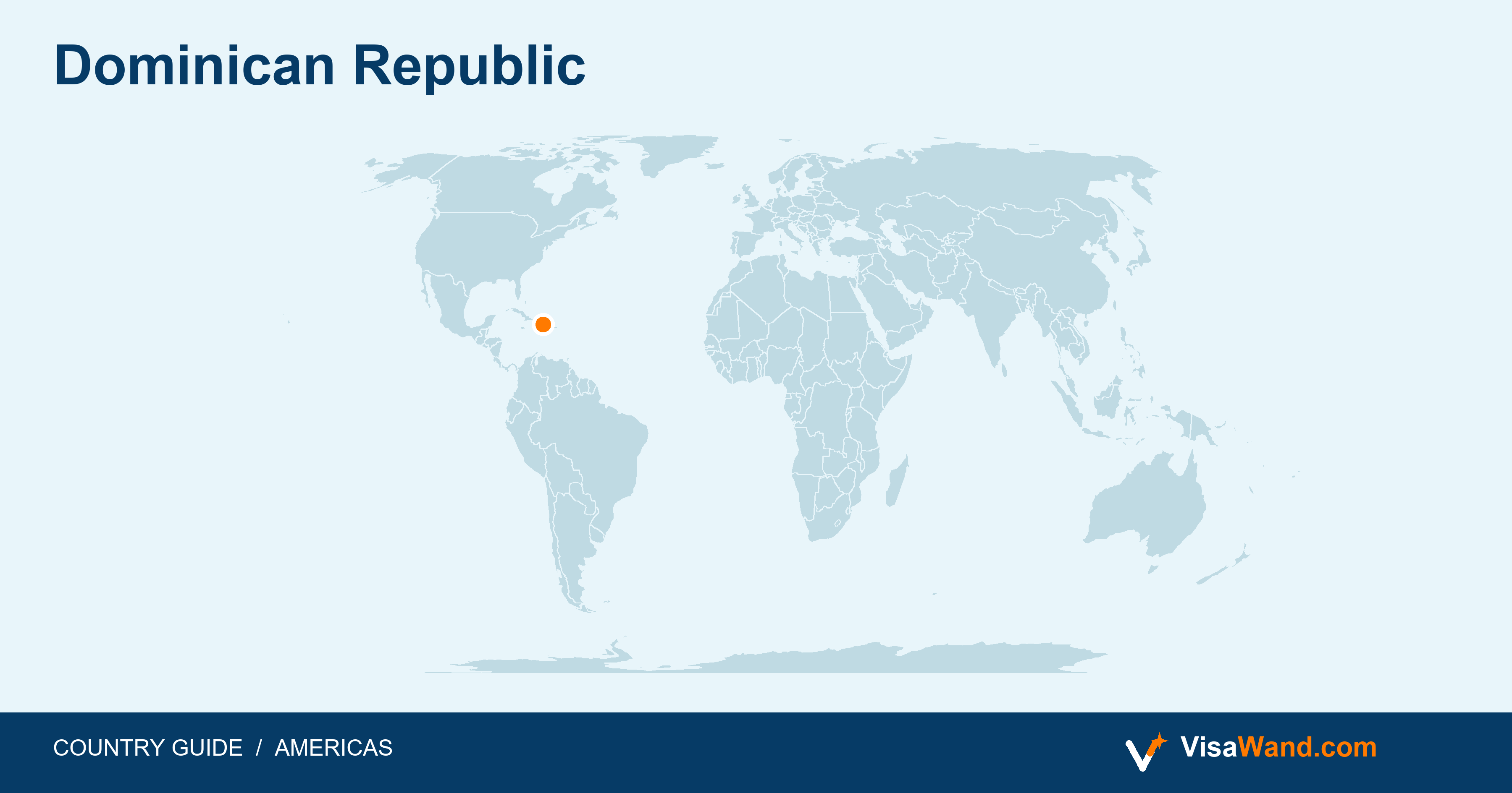 Location map of Dominican Republic