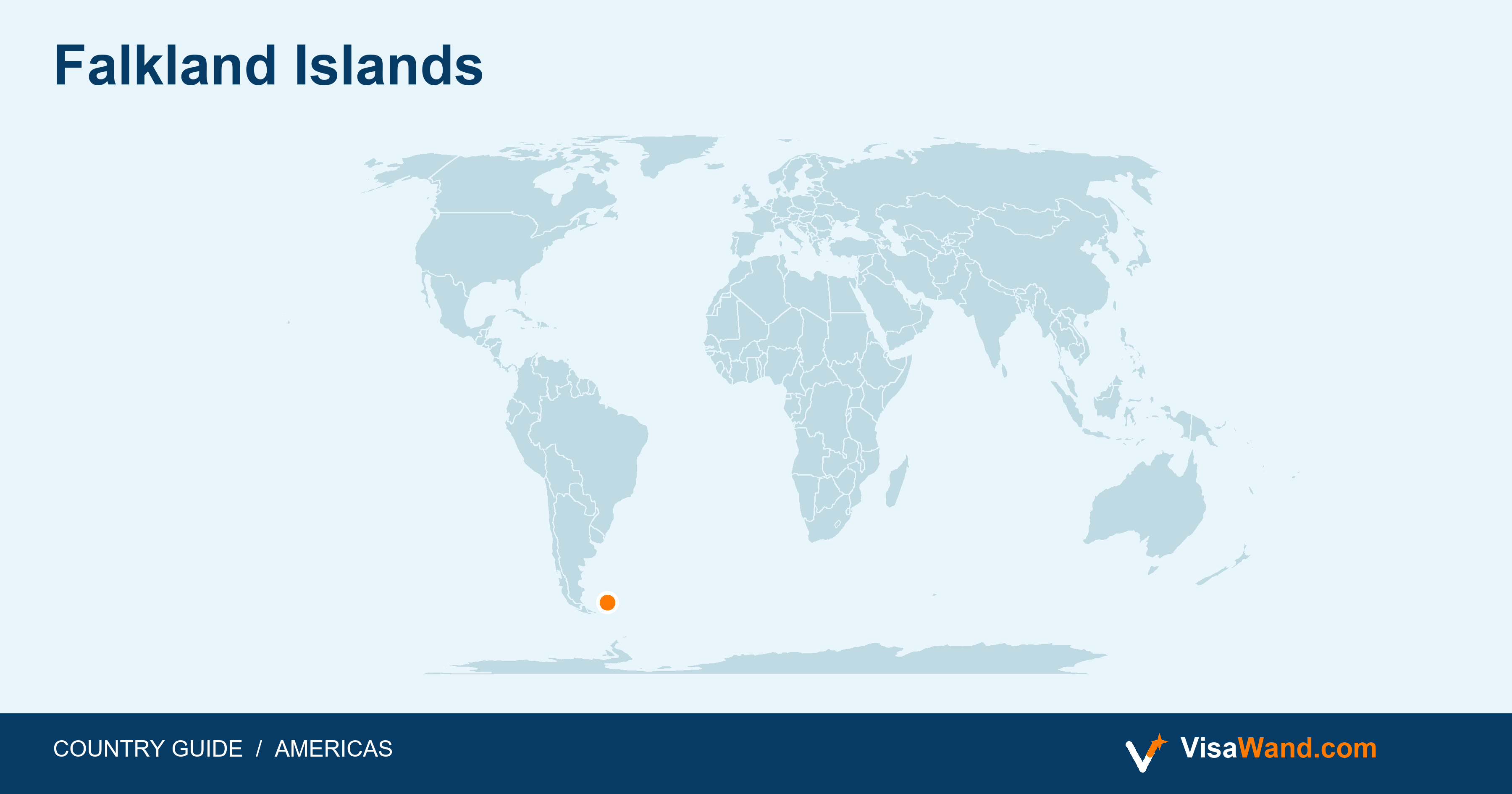 Location map of Falkland Islands
