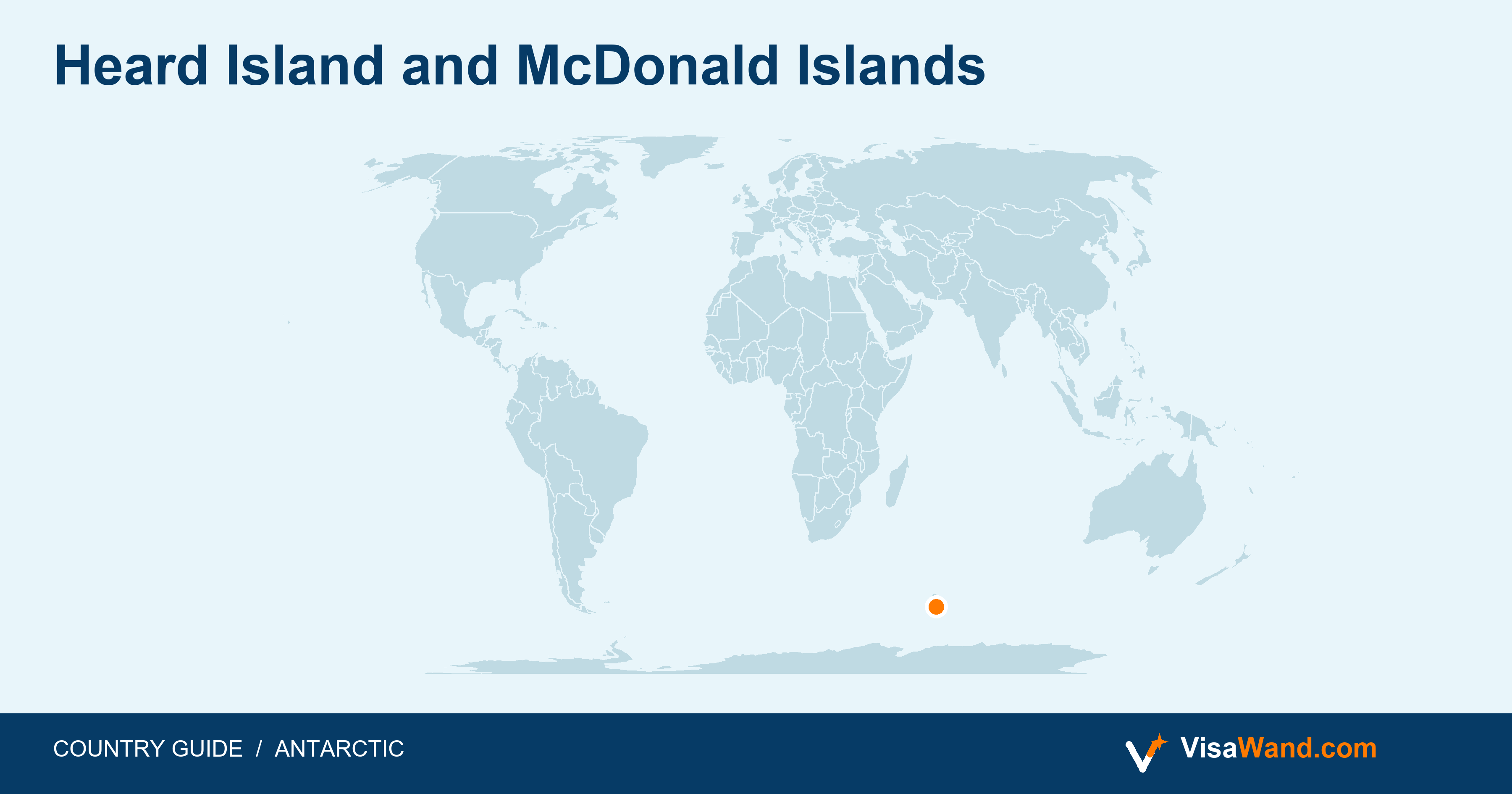 Location map of Heard Island and McDonald Islands