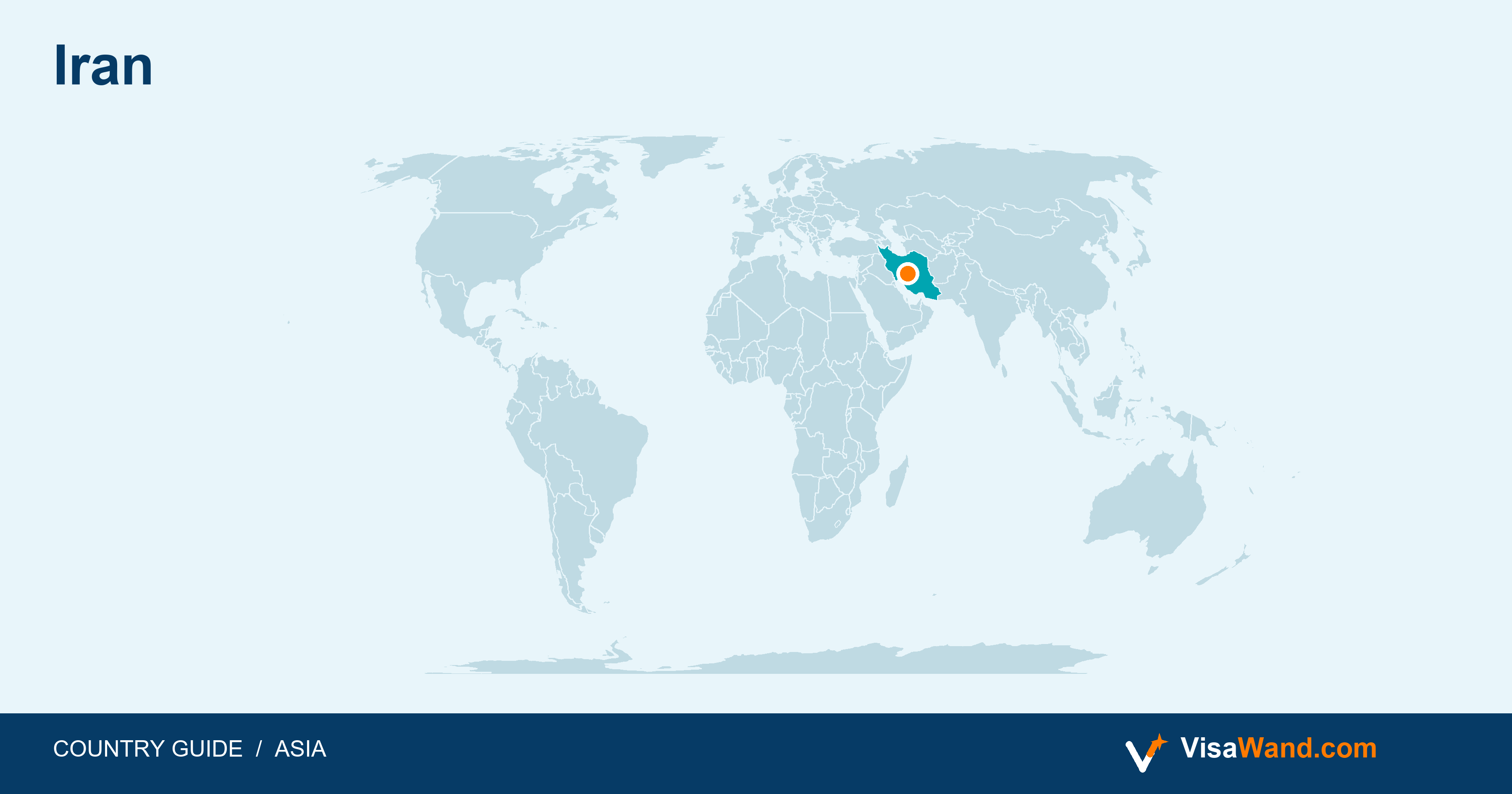 Location map of Iran