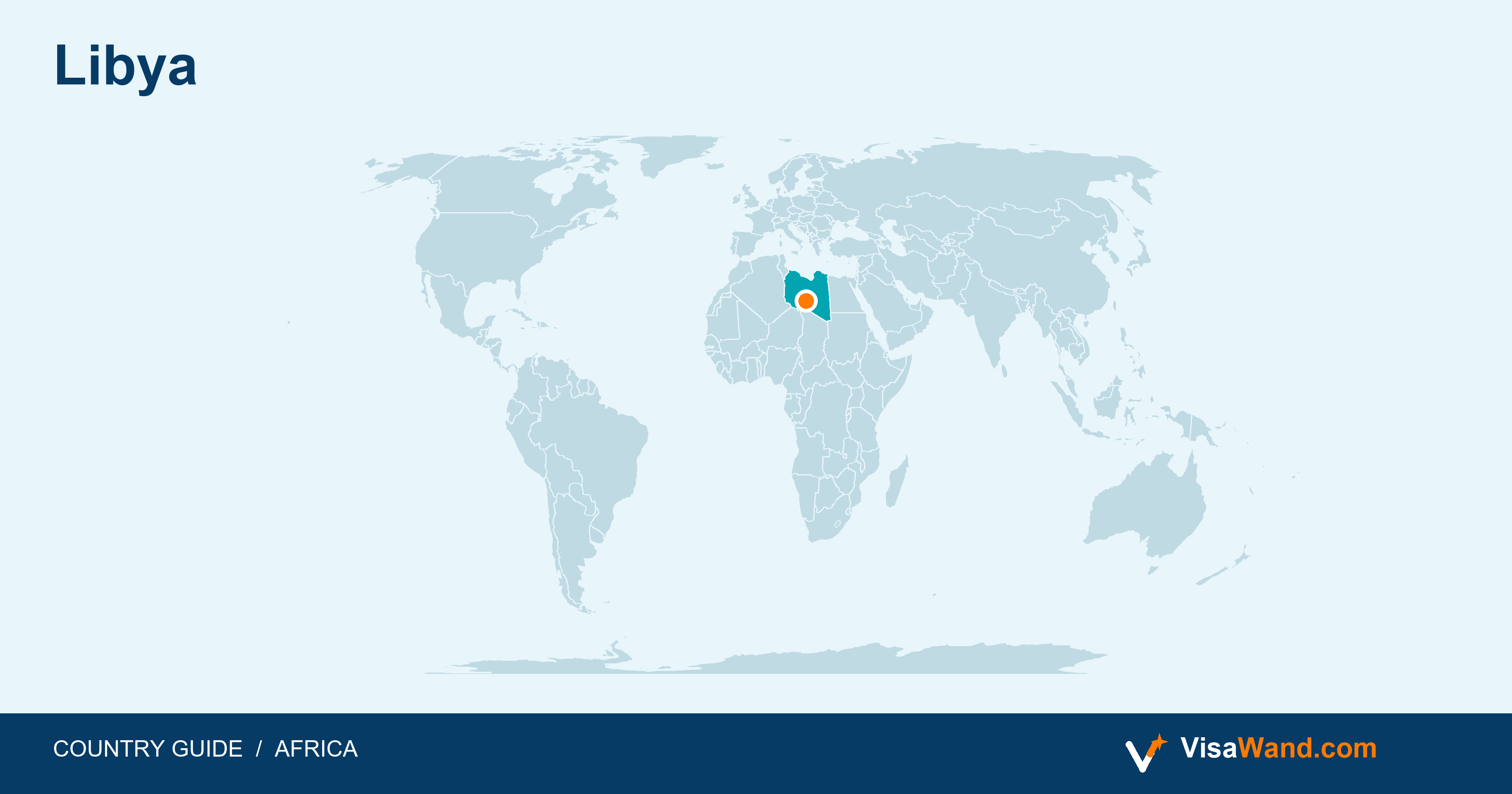 Location map of Libya