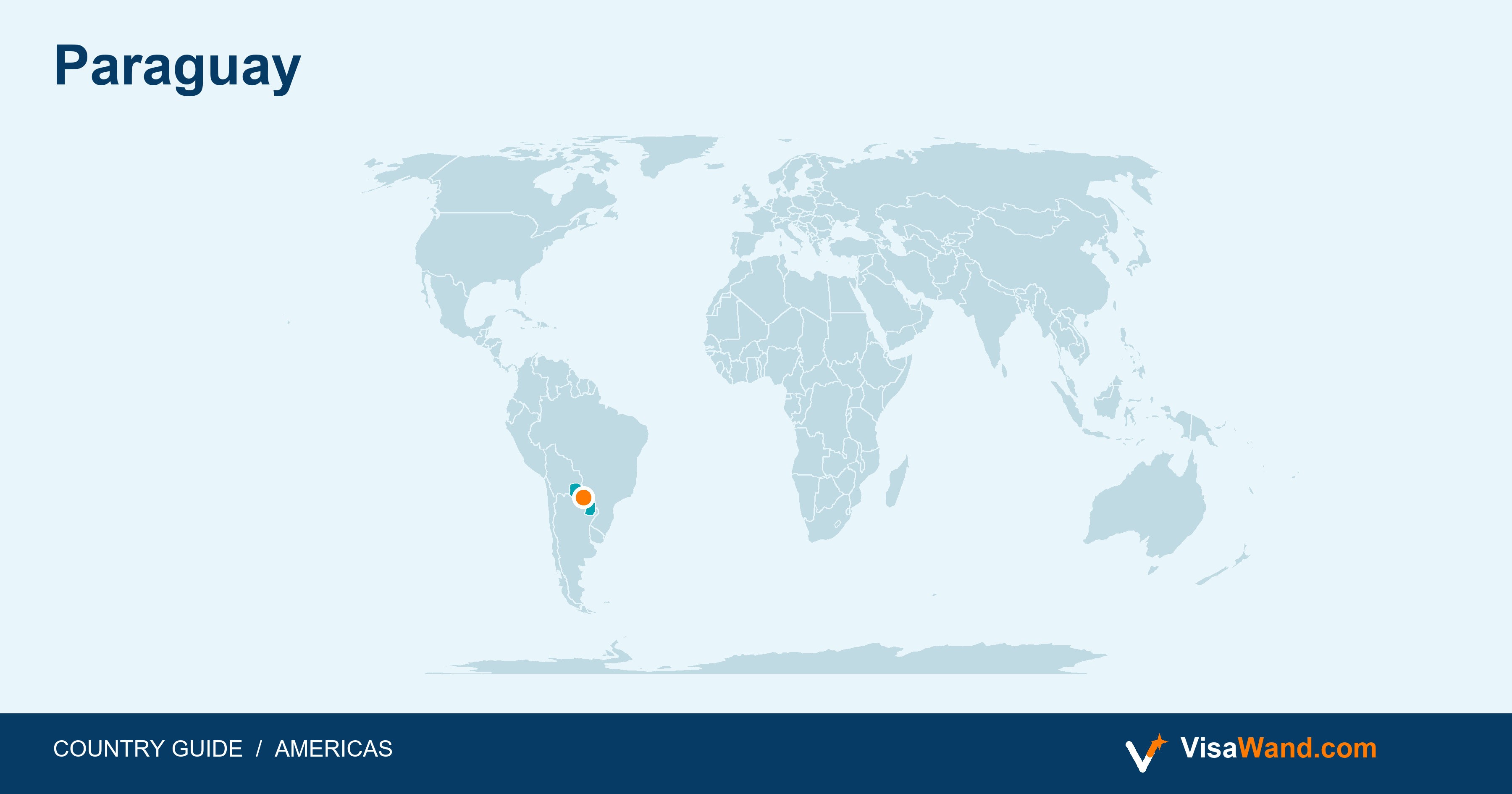 Location map of Paraguay