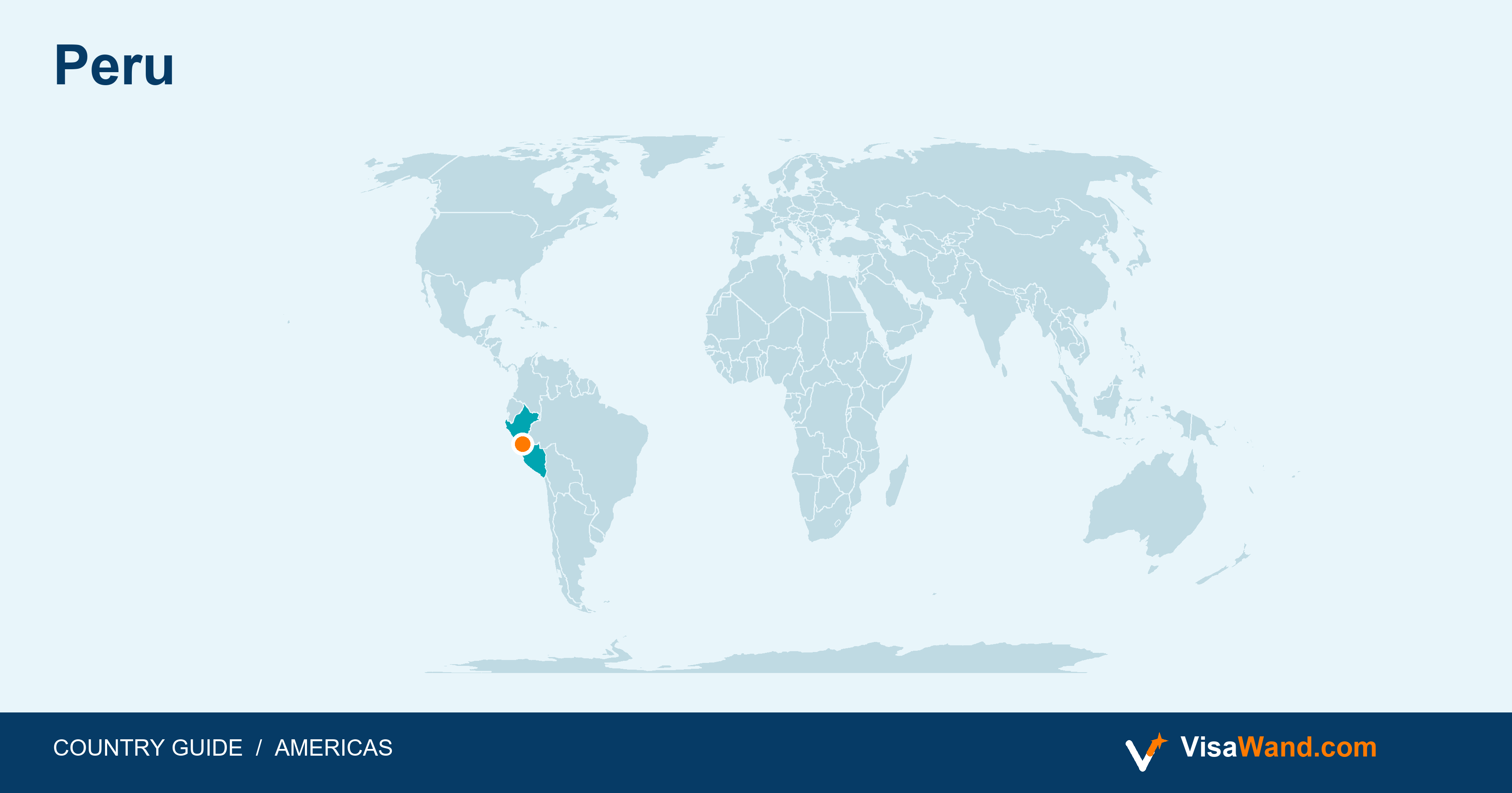 Location map of Peru