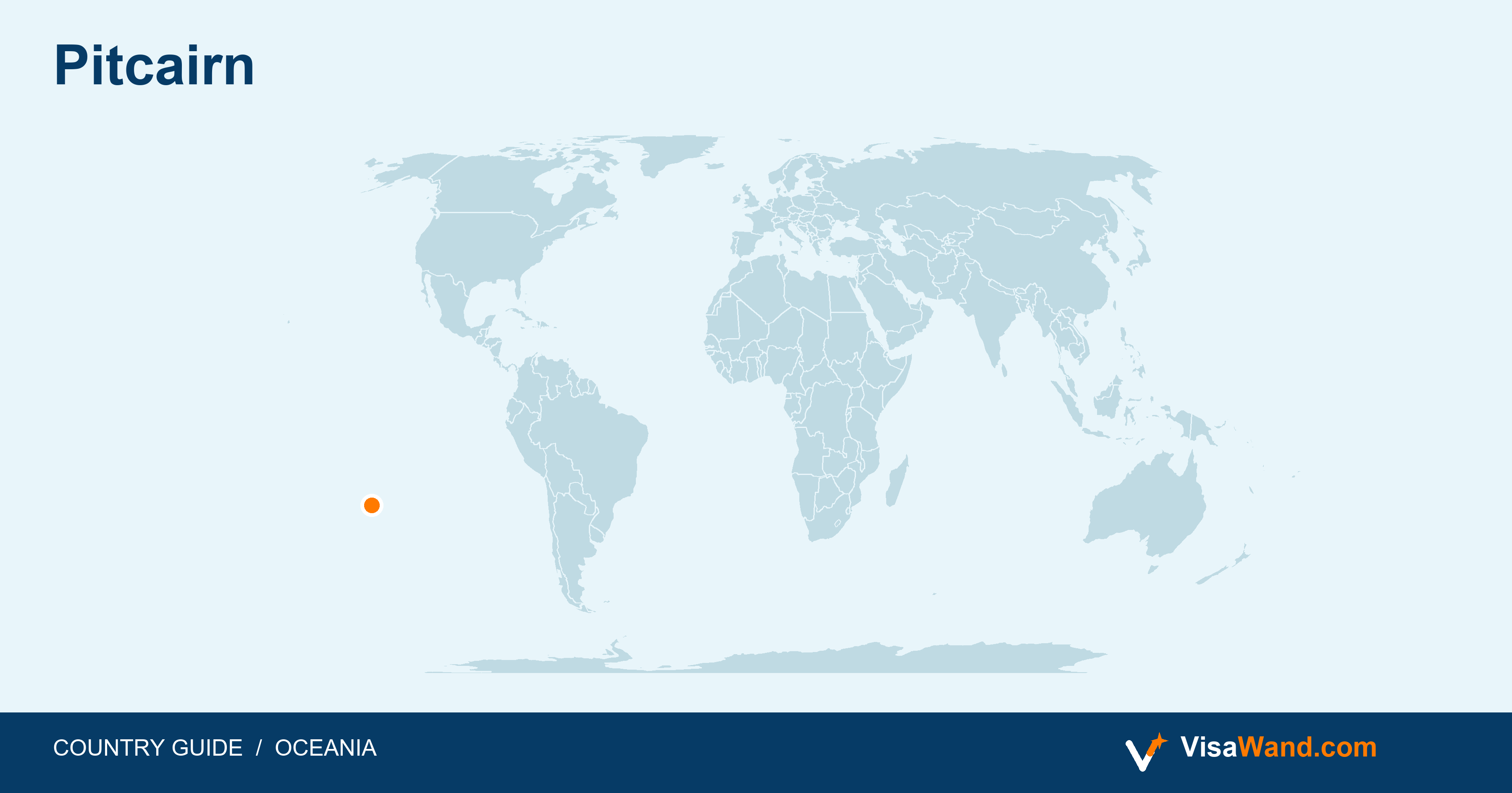 Location map of Pitcairn