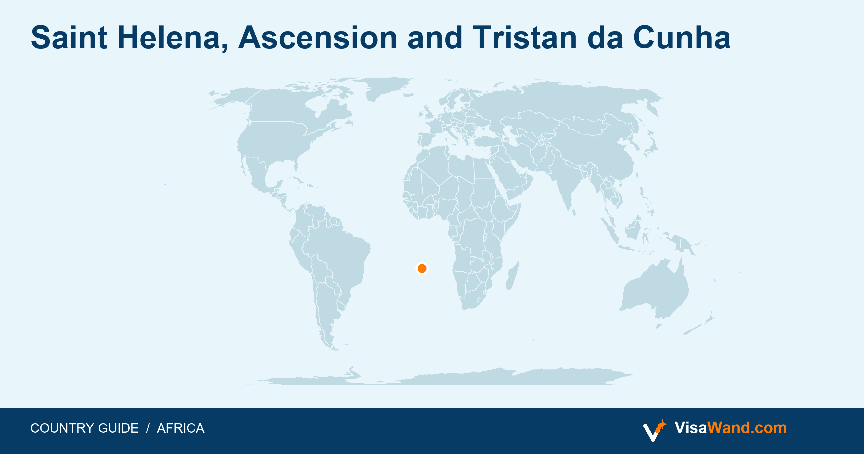 Location map of Saint Helena, Ascension and Tristan da Cunha