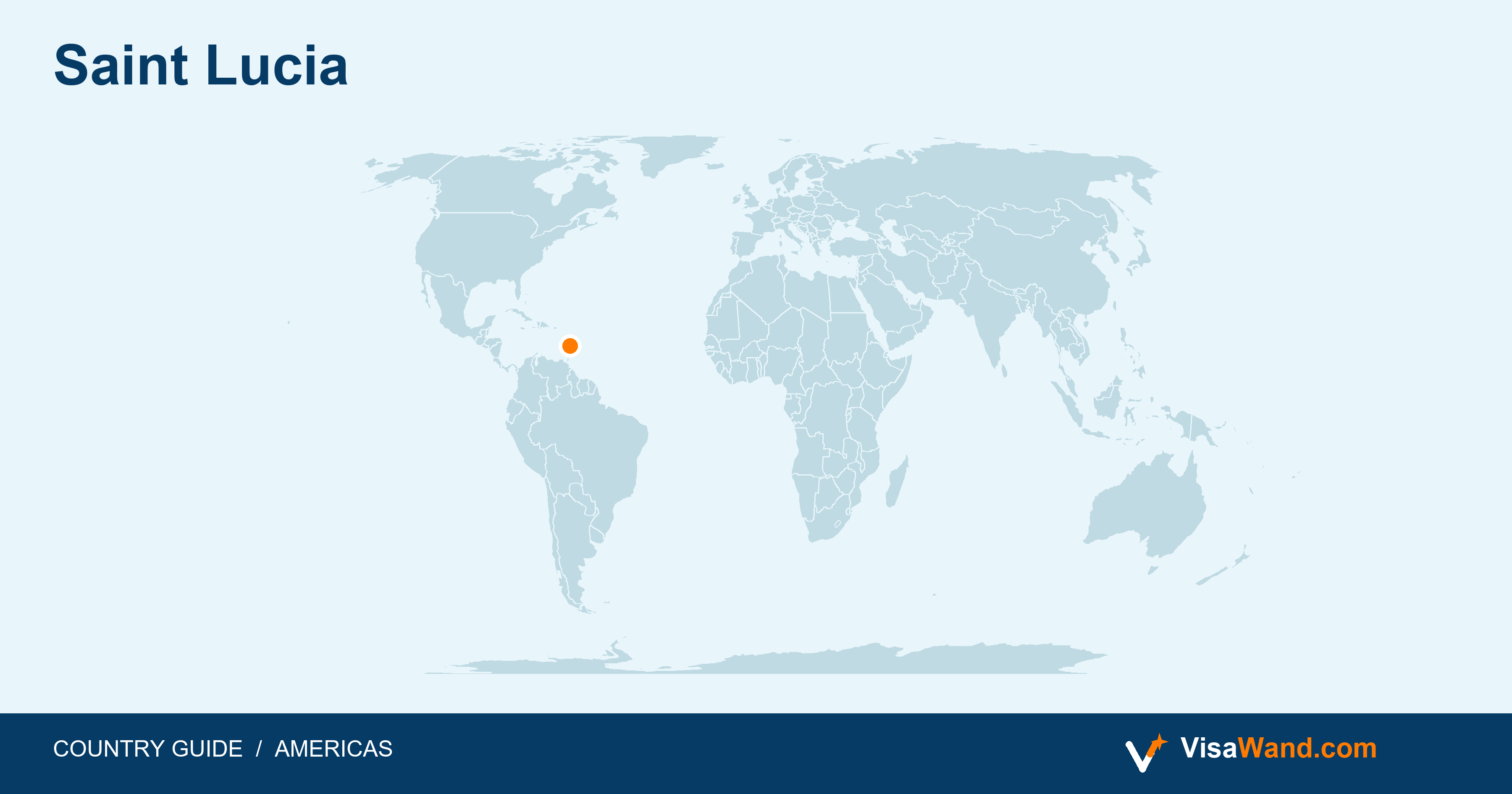 Location map of Saint Lucia