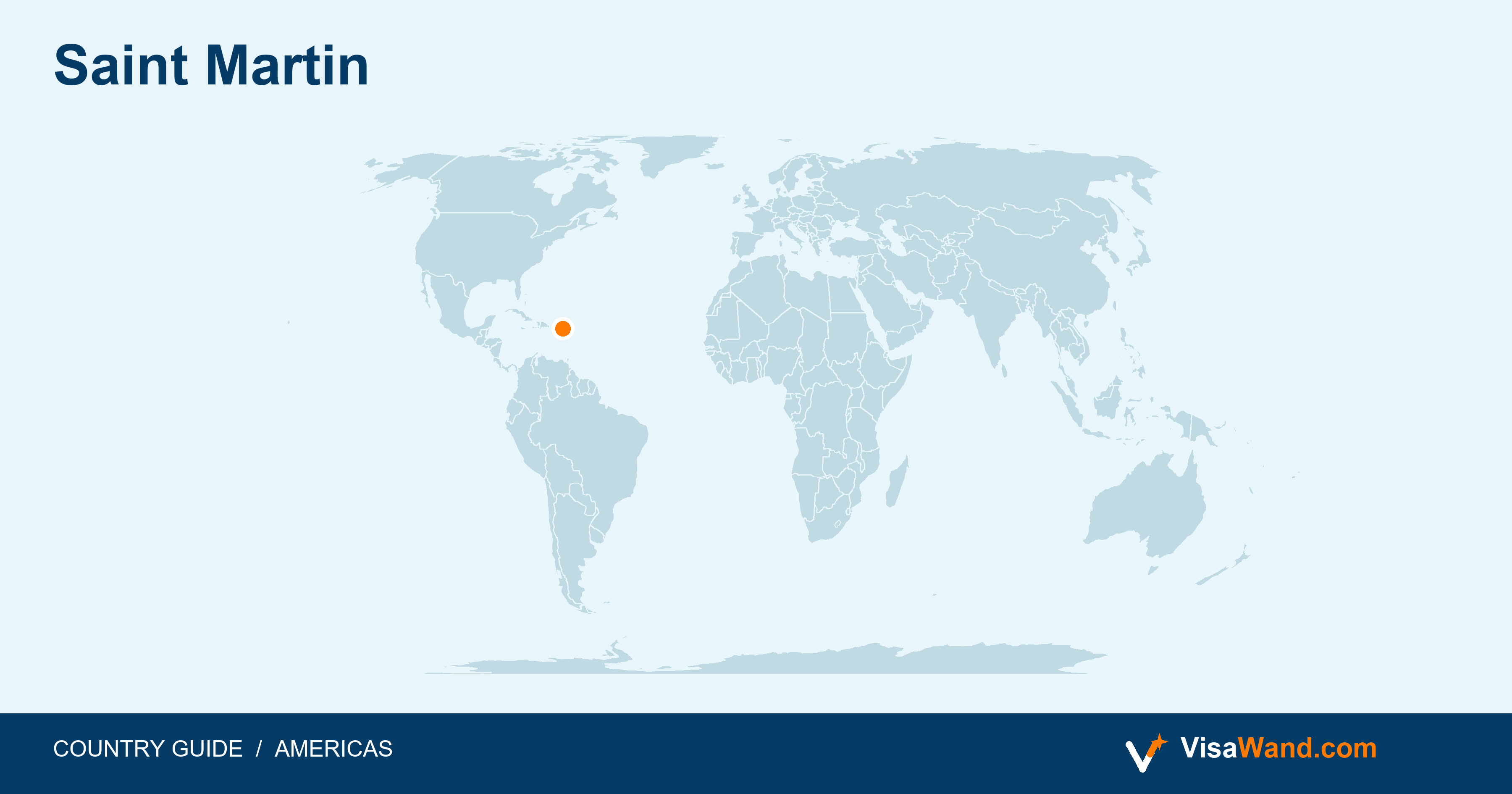 Location map of Saint Martin