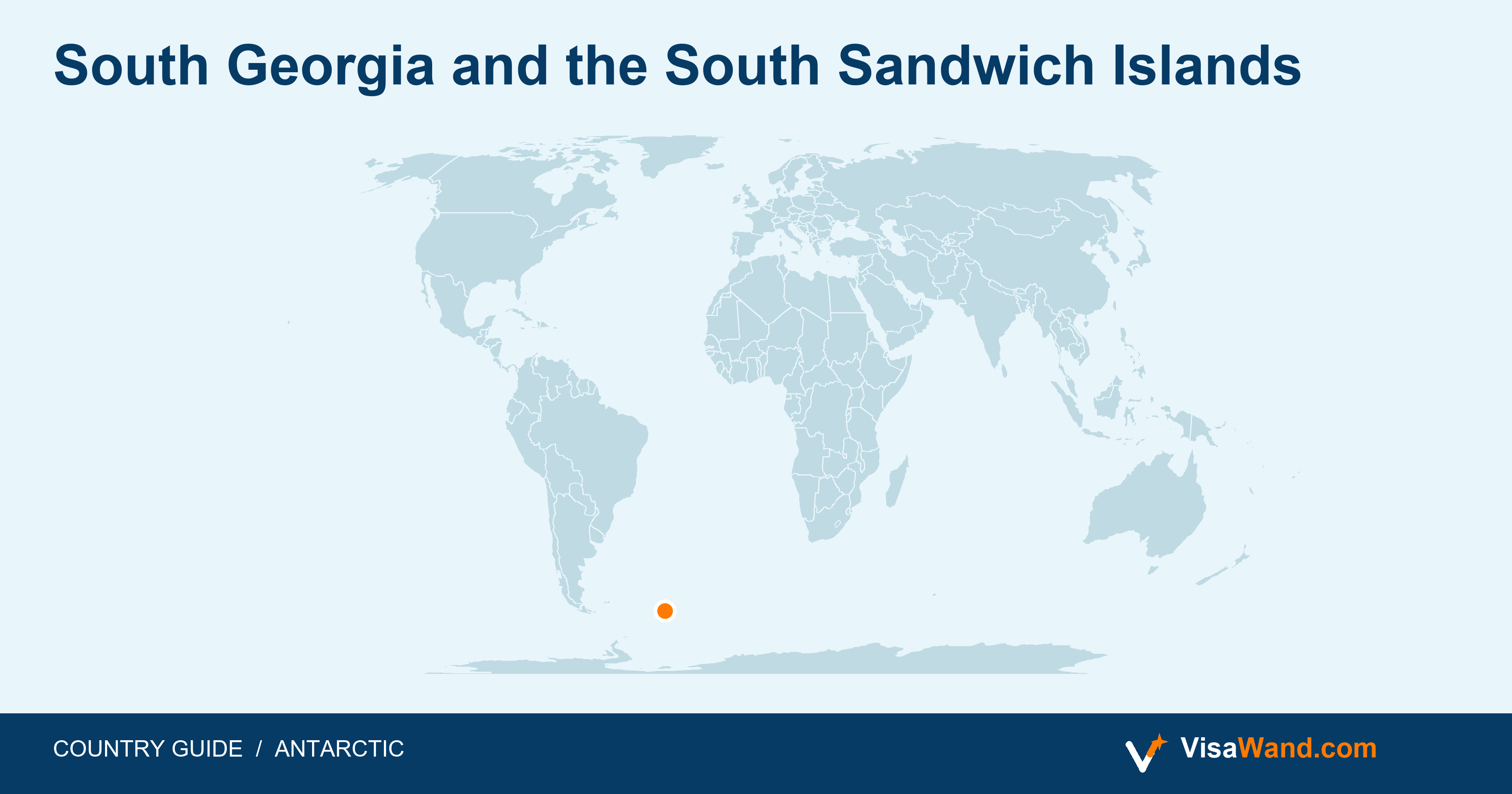 Location map of South Georgia and the South Sandwich Islands