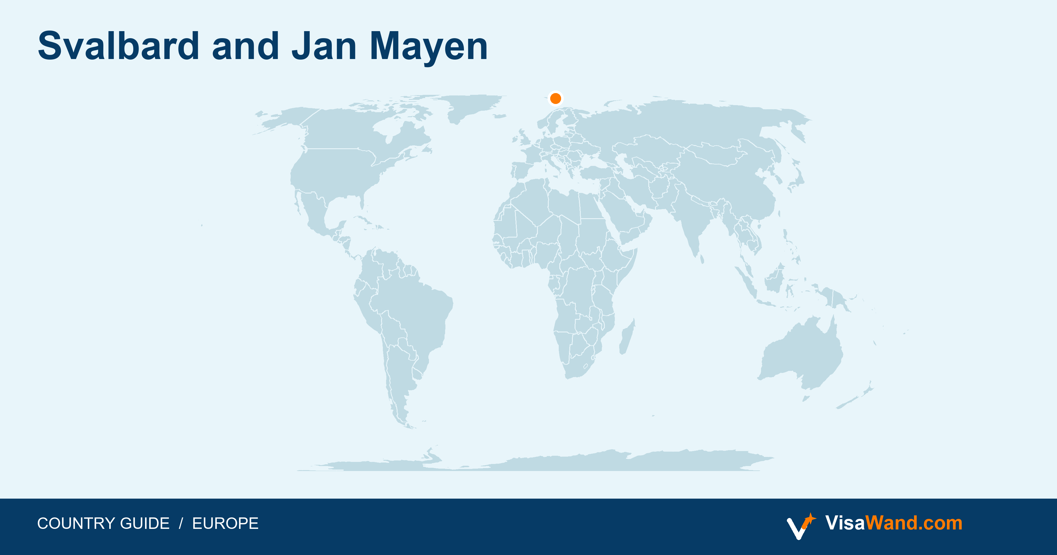 Location map of Svalbard and Jan Mayen
