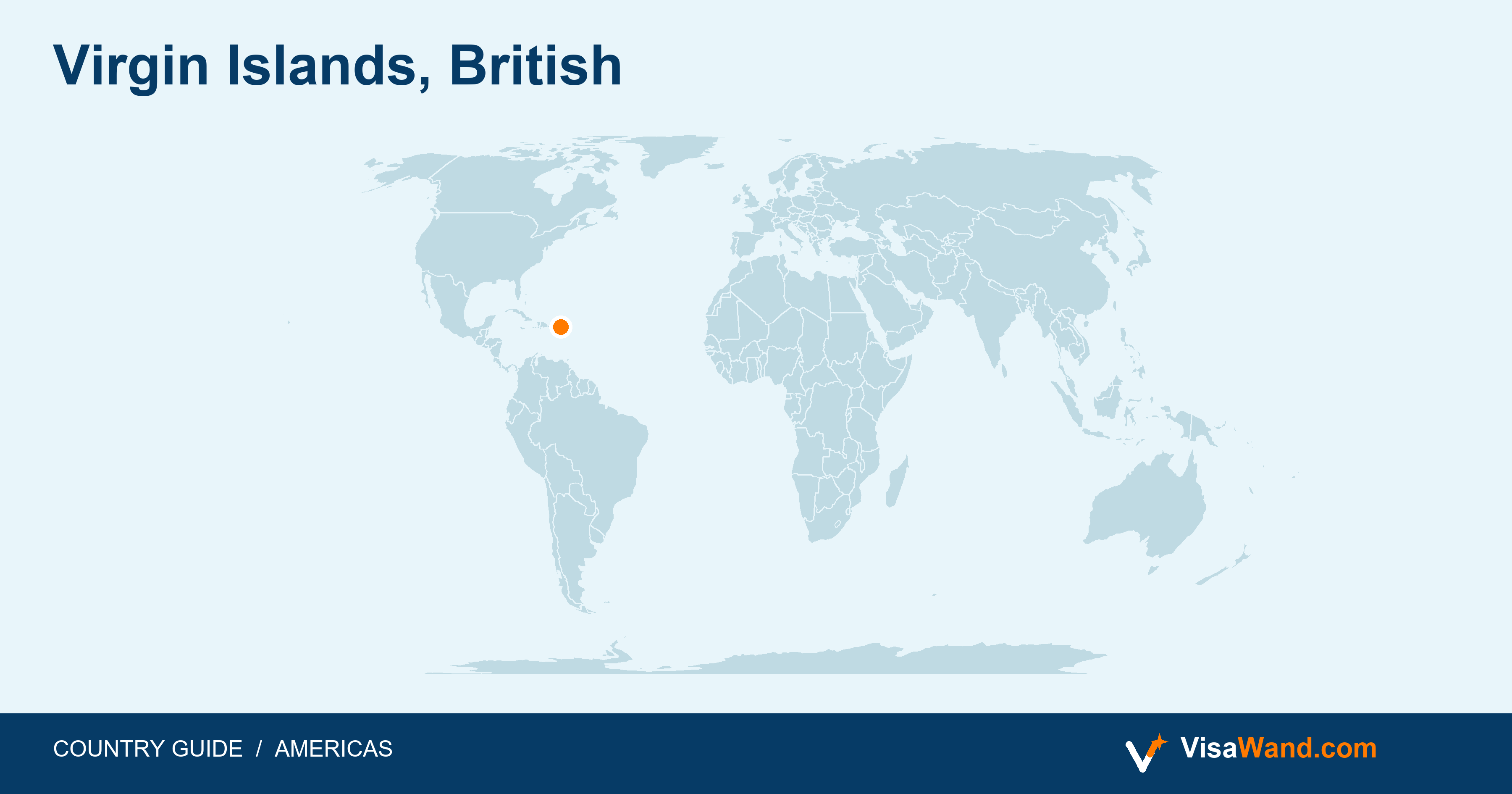 Location map of Virgin Islands, British