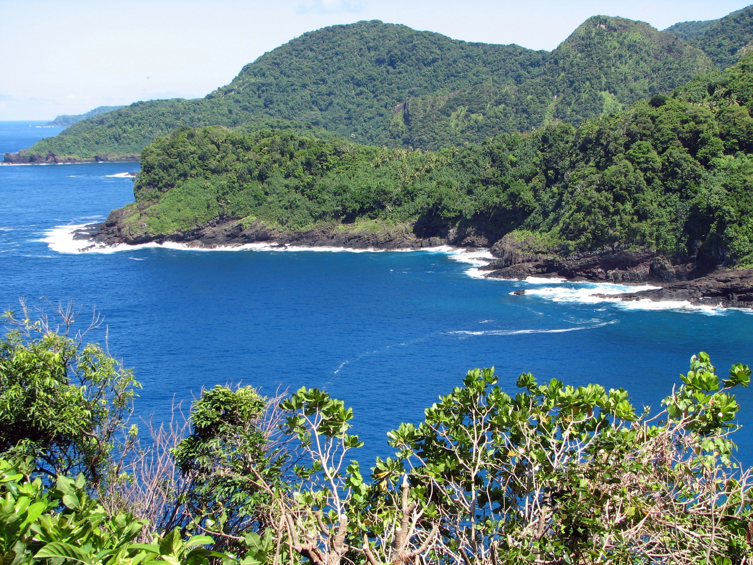 Scenic view of American Samoa