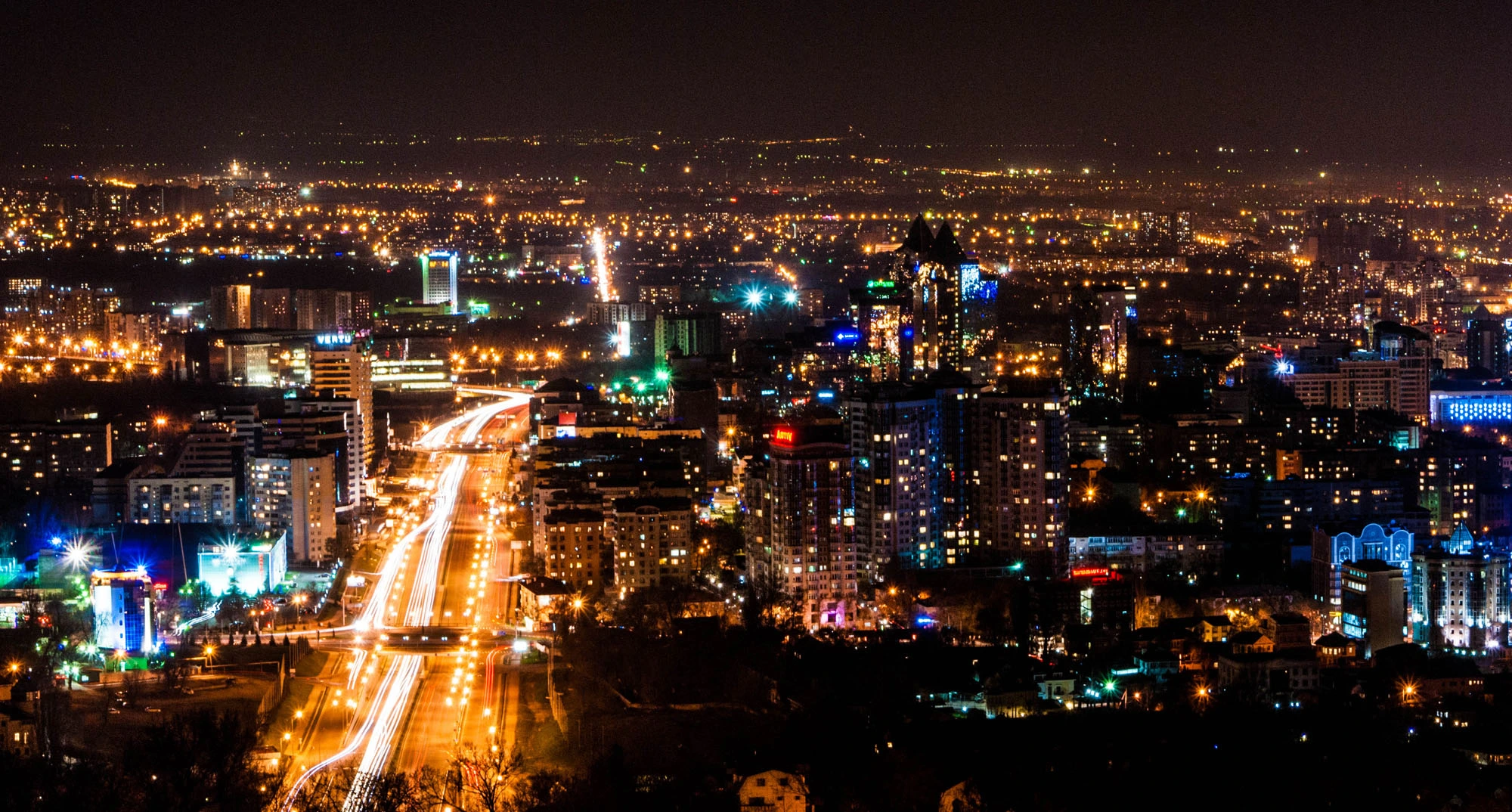 Scenic view of Kazakhstan