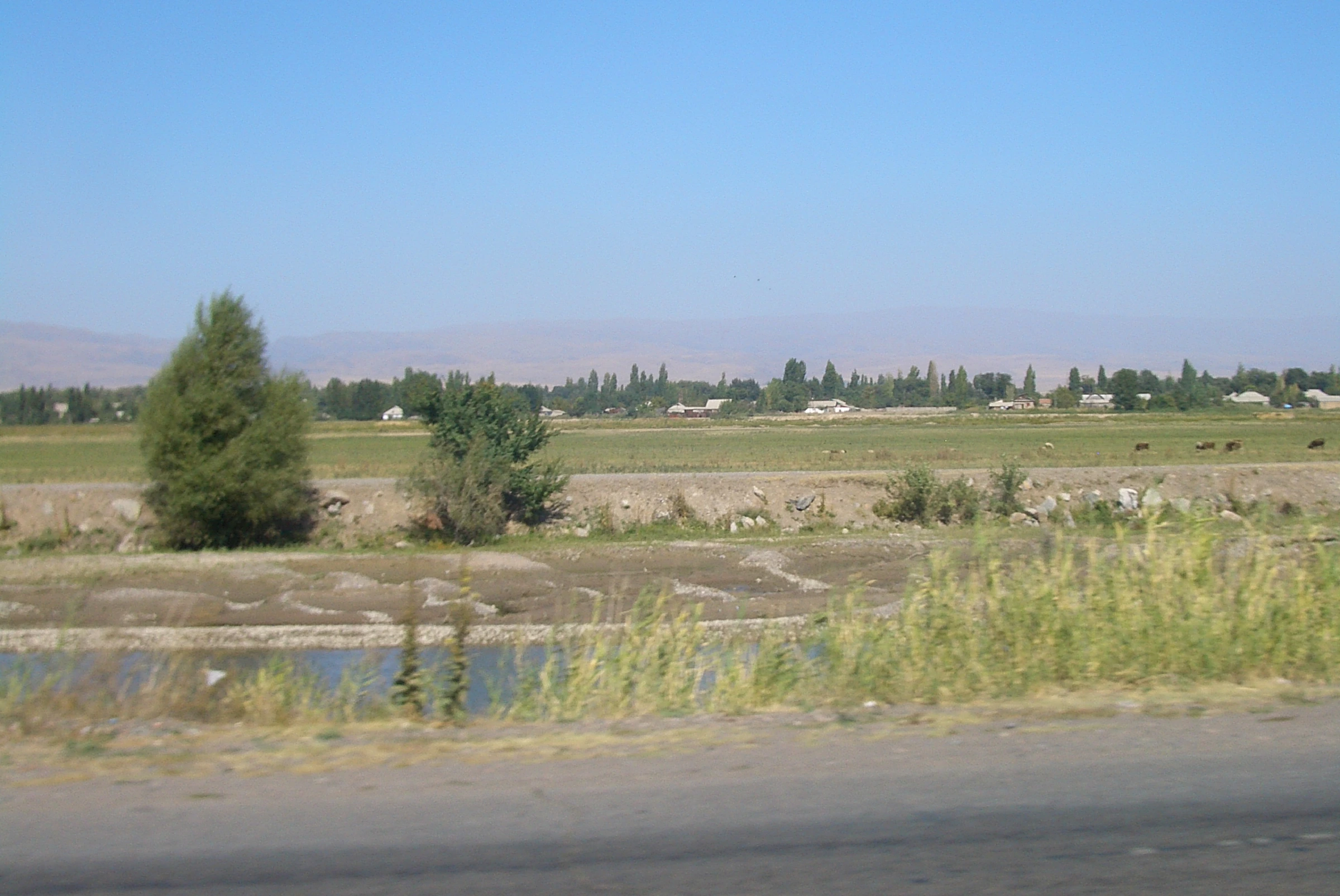 Scenic view of Kyrgyzstan