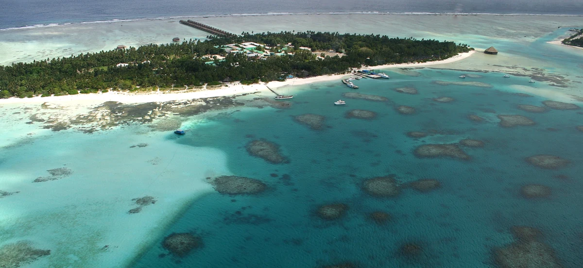 Scenic view of Maldives