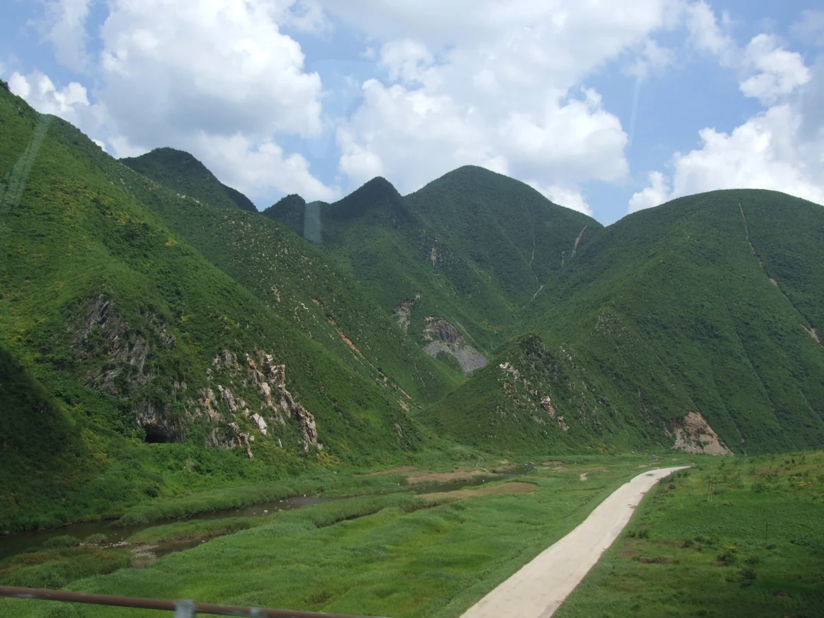 Scenic view of North Korea
