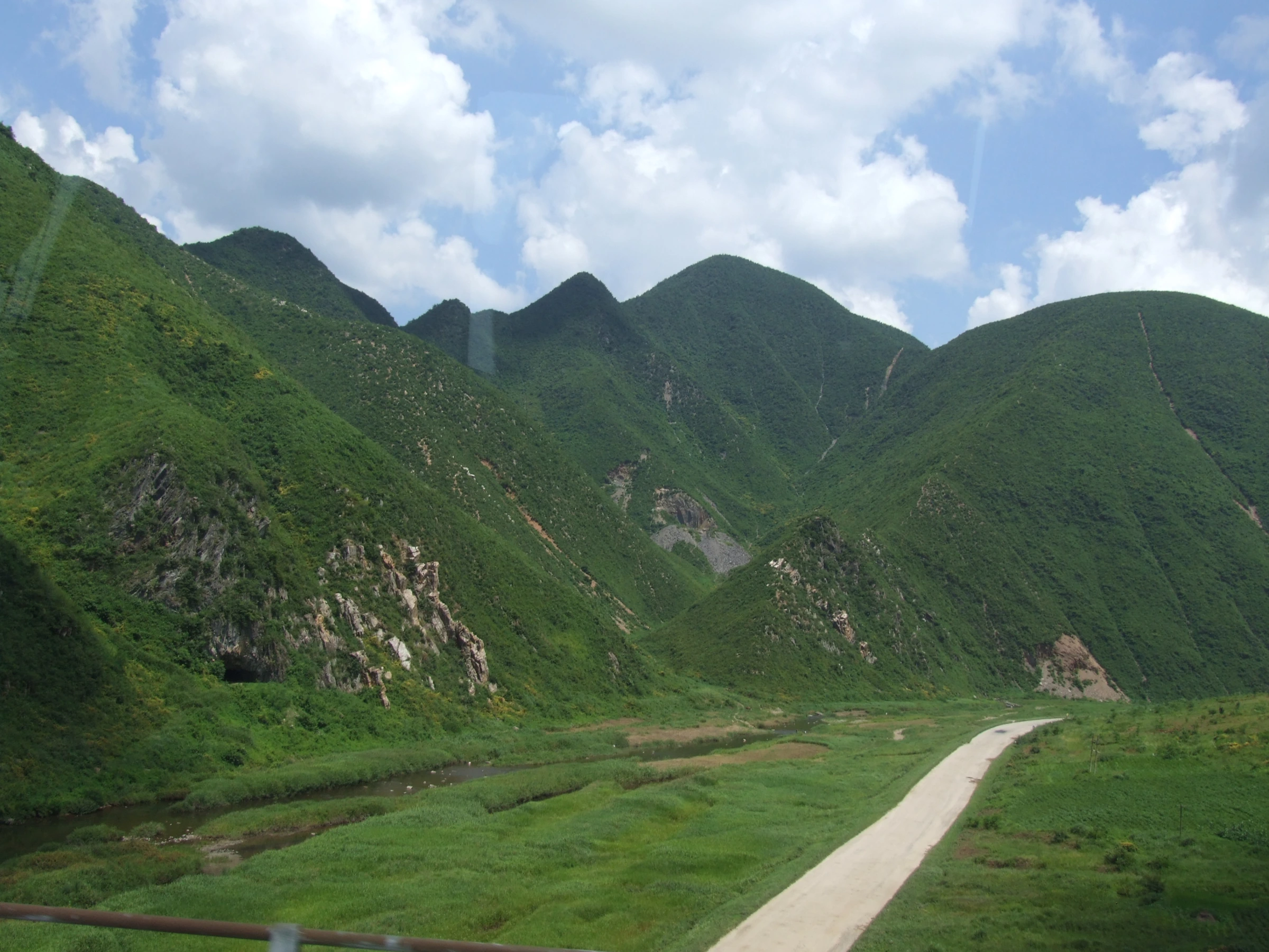 Scenic view of North Korea