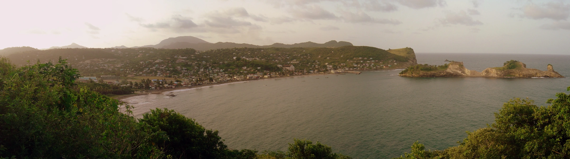 Scenic view of Saint Lucia