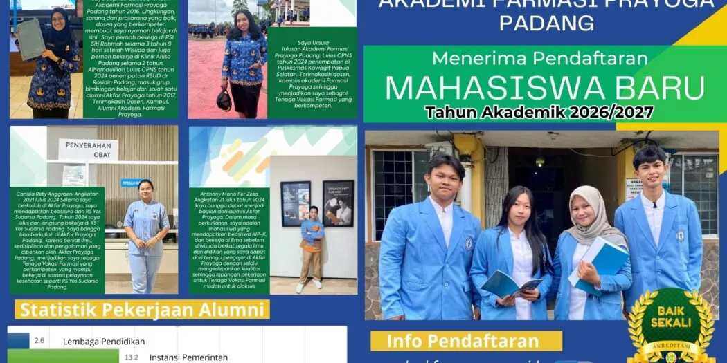 Banner image from the Akademi Farmasi Prayoga Padang website