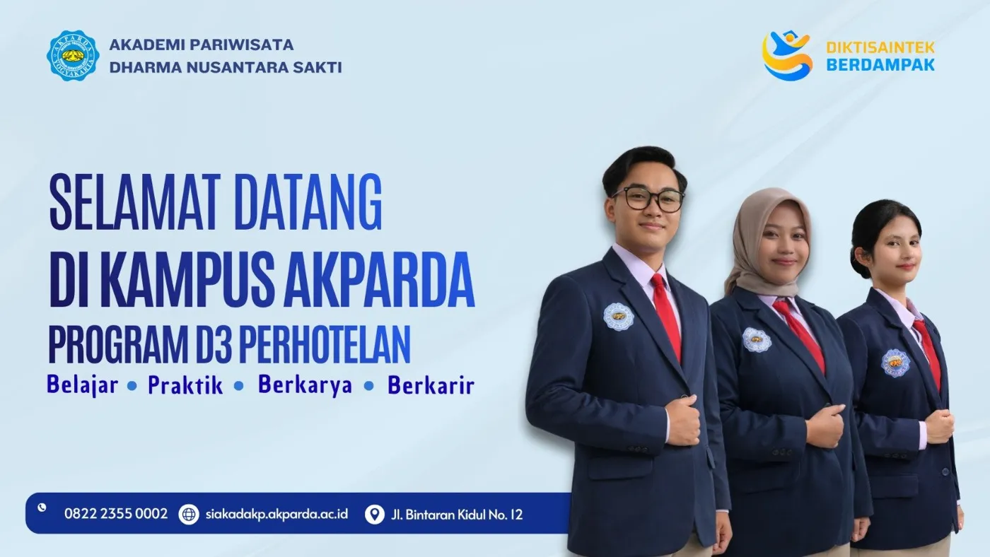 Banner image from the Akademi Pariwisata Dharma Nusantara Sakti website