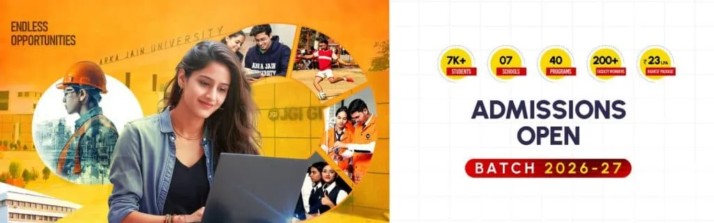 Banner image from the Arka Jain University website