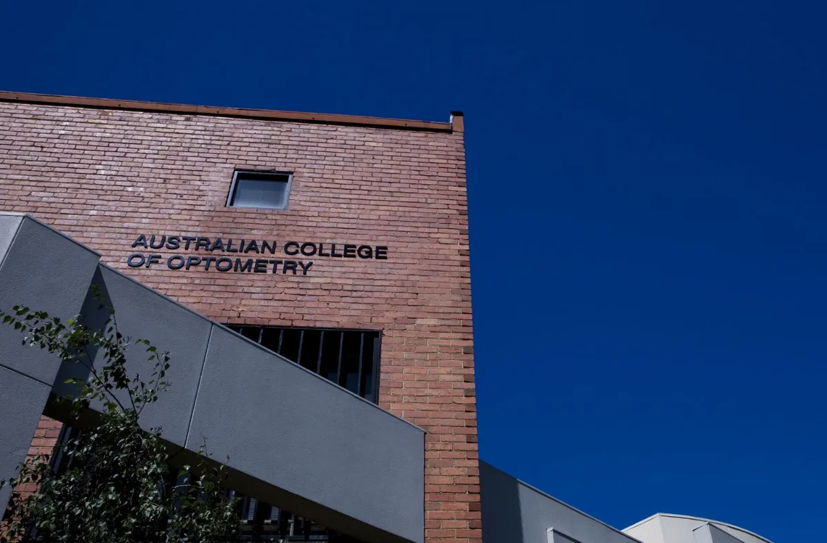 Banner image from the Australian College of Optometry website