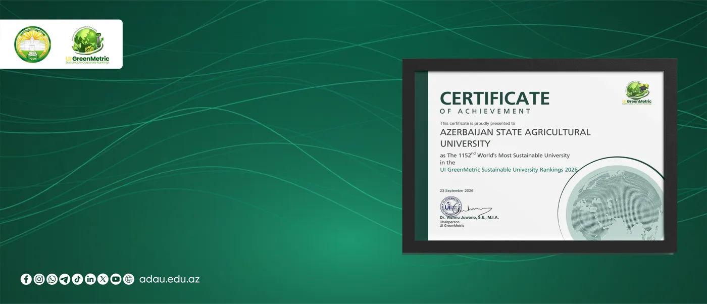 Banner image from the Azerbaijan State Agricultural Academy website