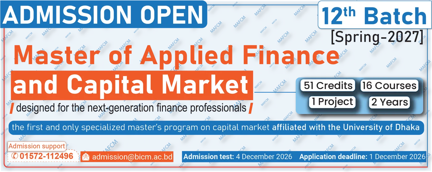 Banner image from the Bangladesh Institute of Capital Market website