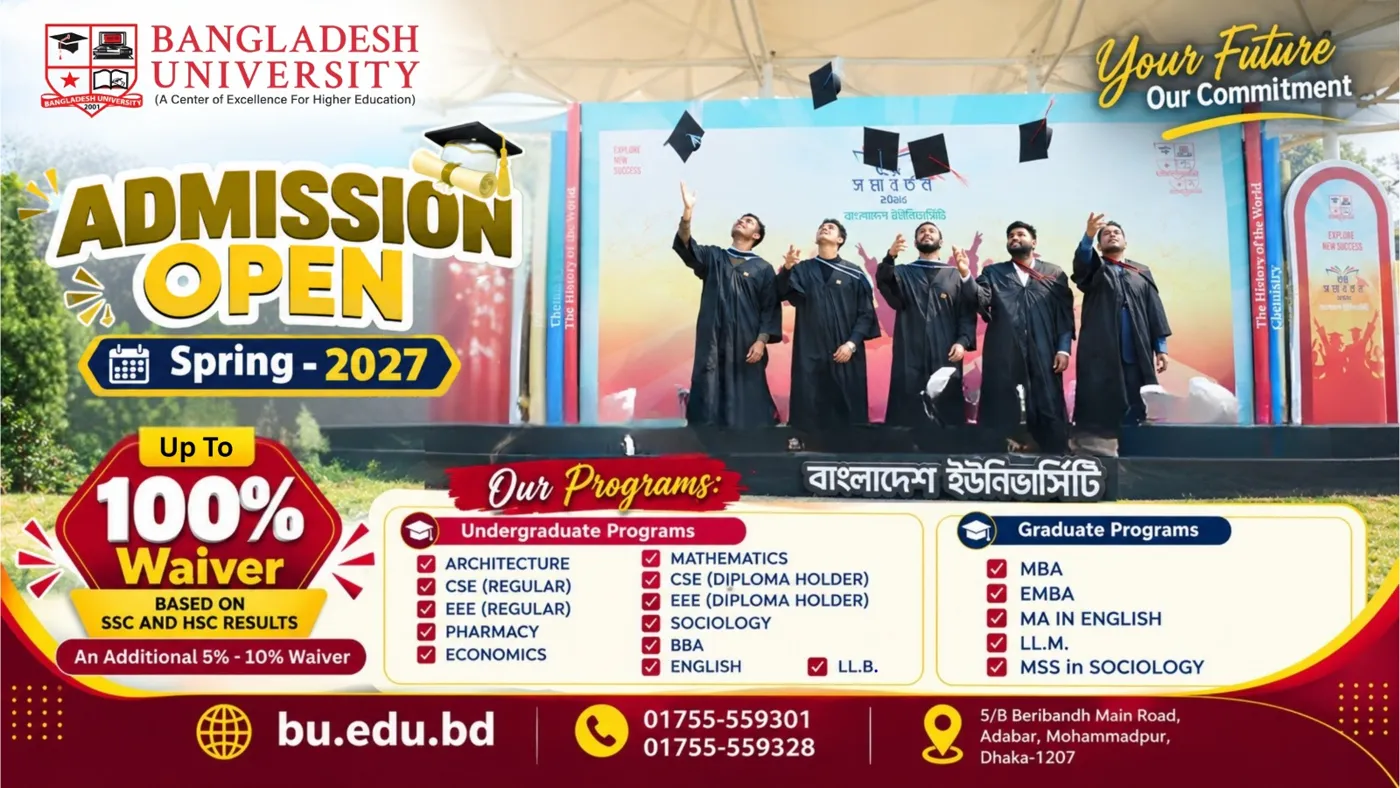 Banner image from the Bangladesh University website