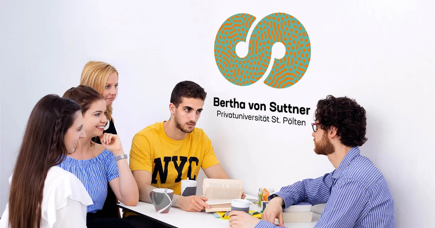 Banner image from the Bertha von Suttner Privatuniversität St. Pölten GmbH website