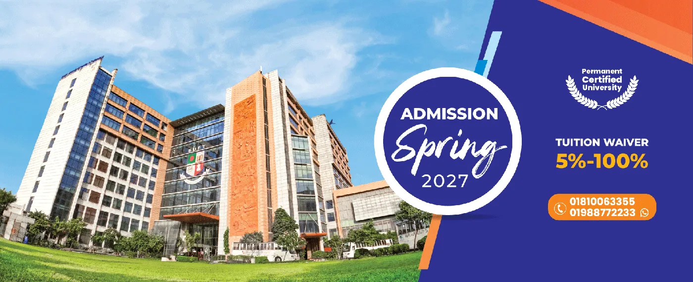 Banner image from the BGMEA University of Fashion & Technology website
