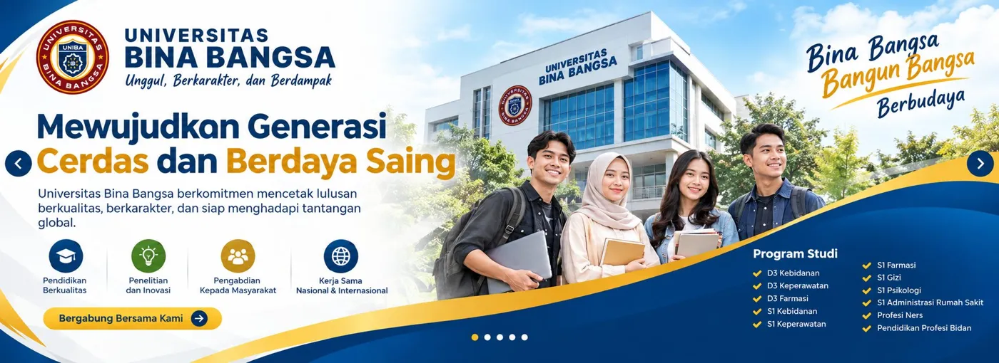 Banner image from the Bina Bangsa University website