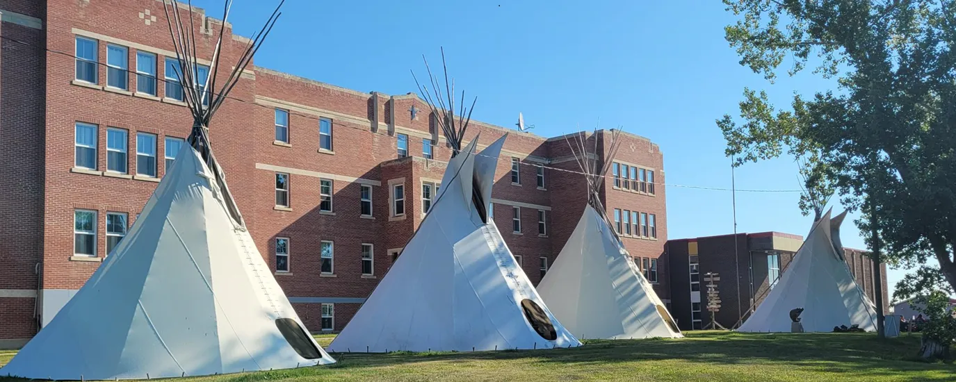Banner image from the Blue Quills University website