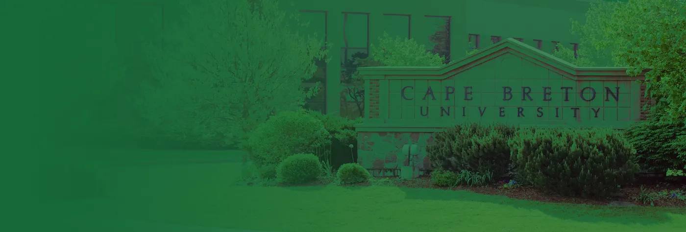 Banner image from the Cape Breton University website