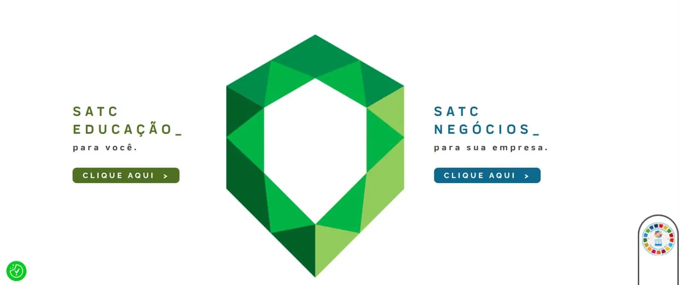 Banner image from the Centro Universitário SATC website