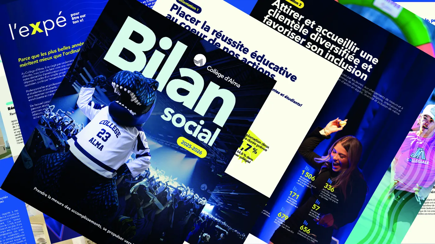 Banner image from the Collège d'Alma website