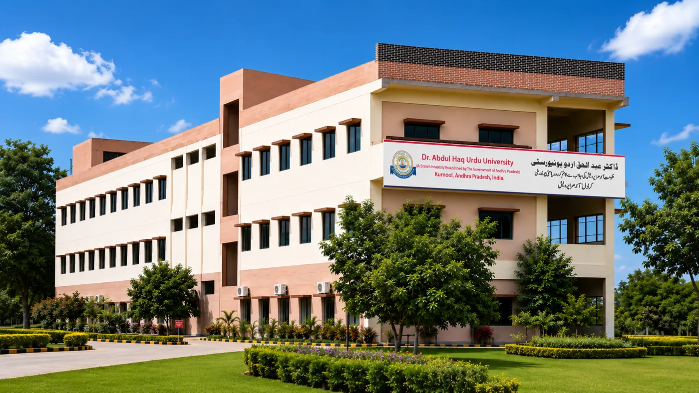 Banner image from the Dr. Abdul Haq Urdu University website
