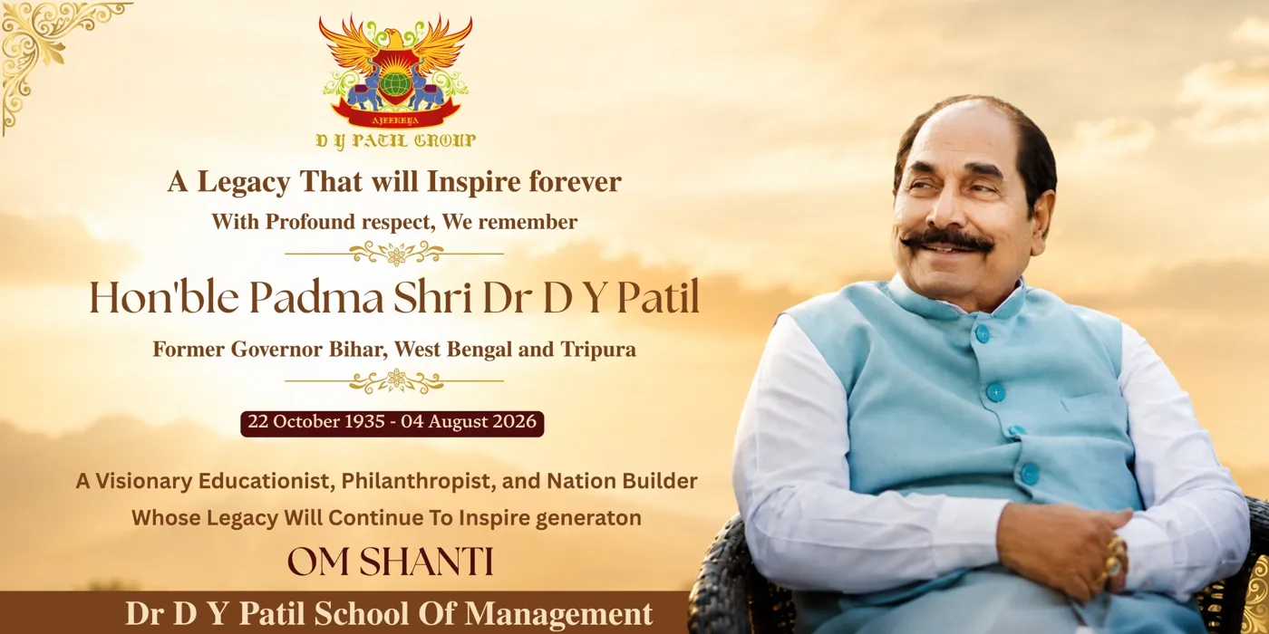 Banner image from the Dr DY Patil School of Management website
