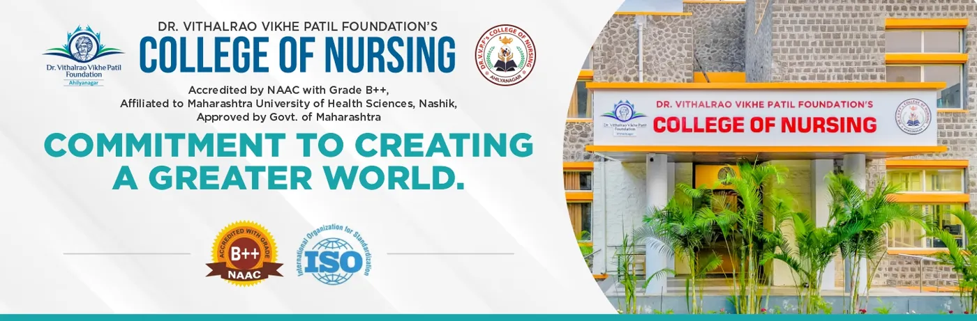 Banner image from the Dr. Vithalrao Vikhe Patil Foundation's College of Nursing, Ahilyanagar. website